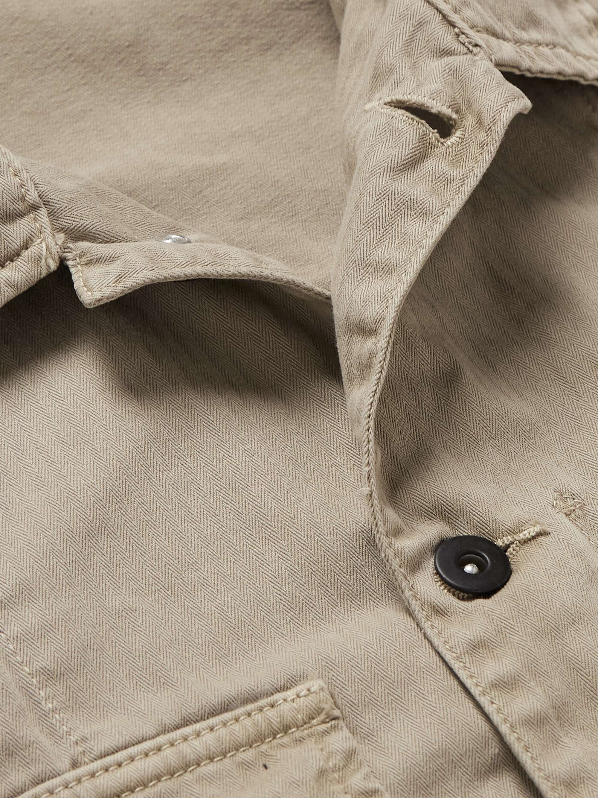 Dar Herringbone Cotton Overshirt view