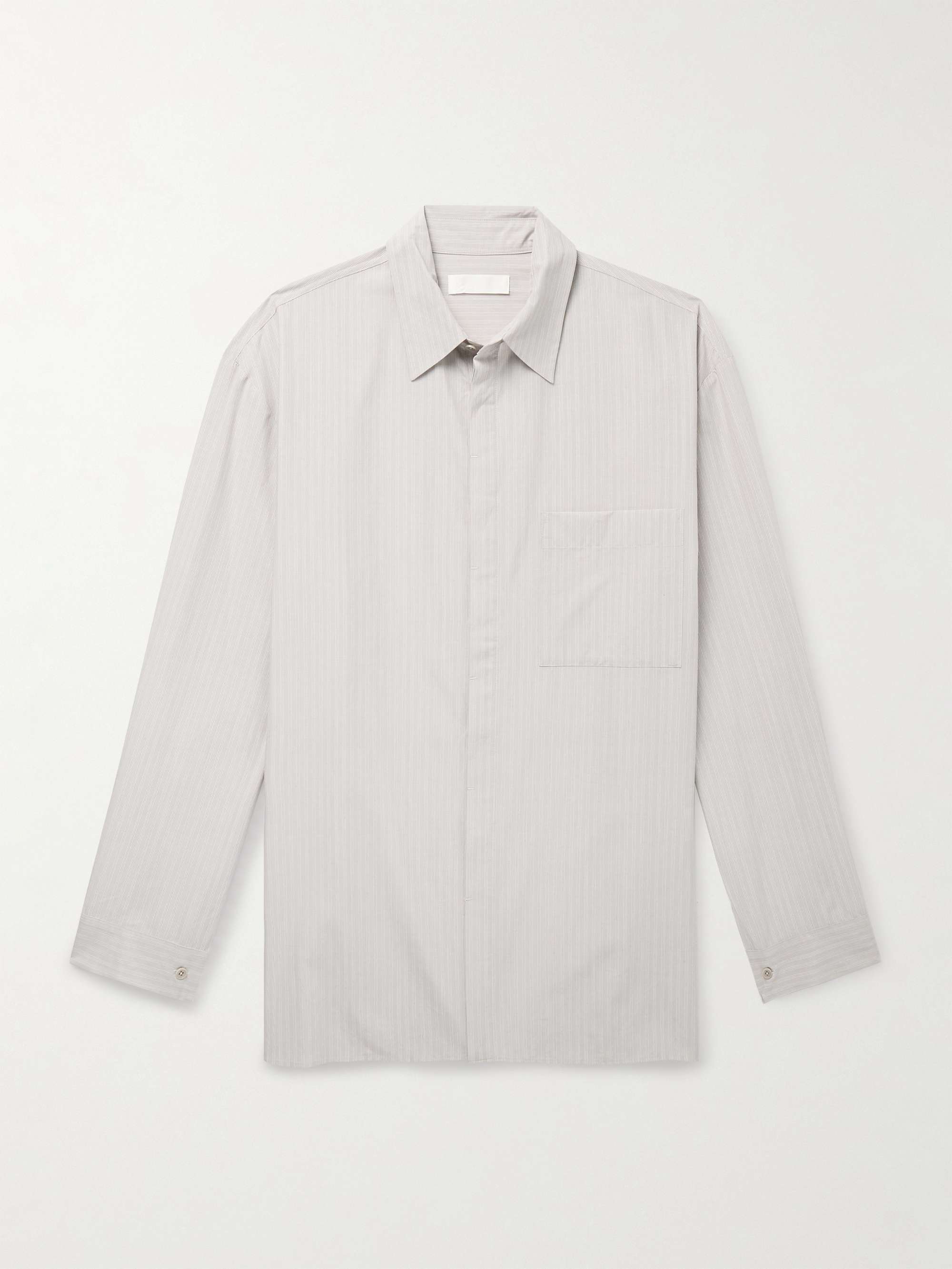 Striped TENCEL™ Lyocell and Cotton-Blend Shirt view