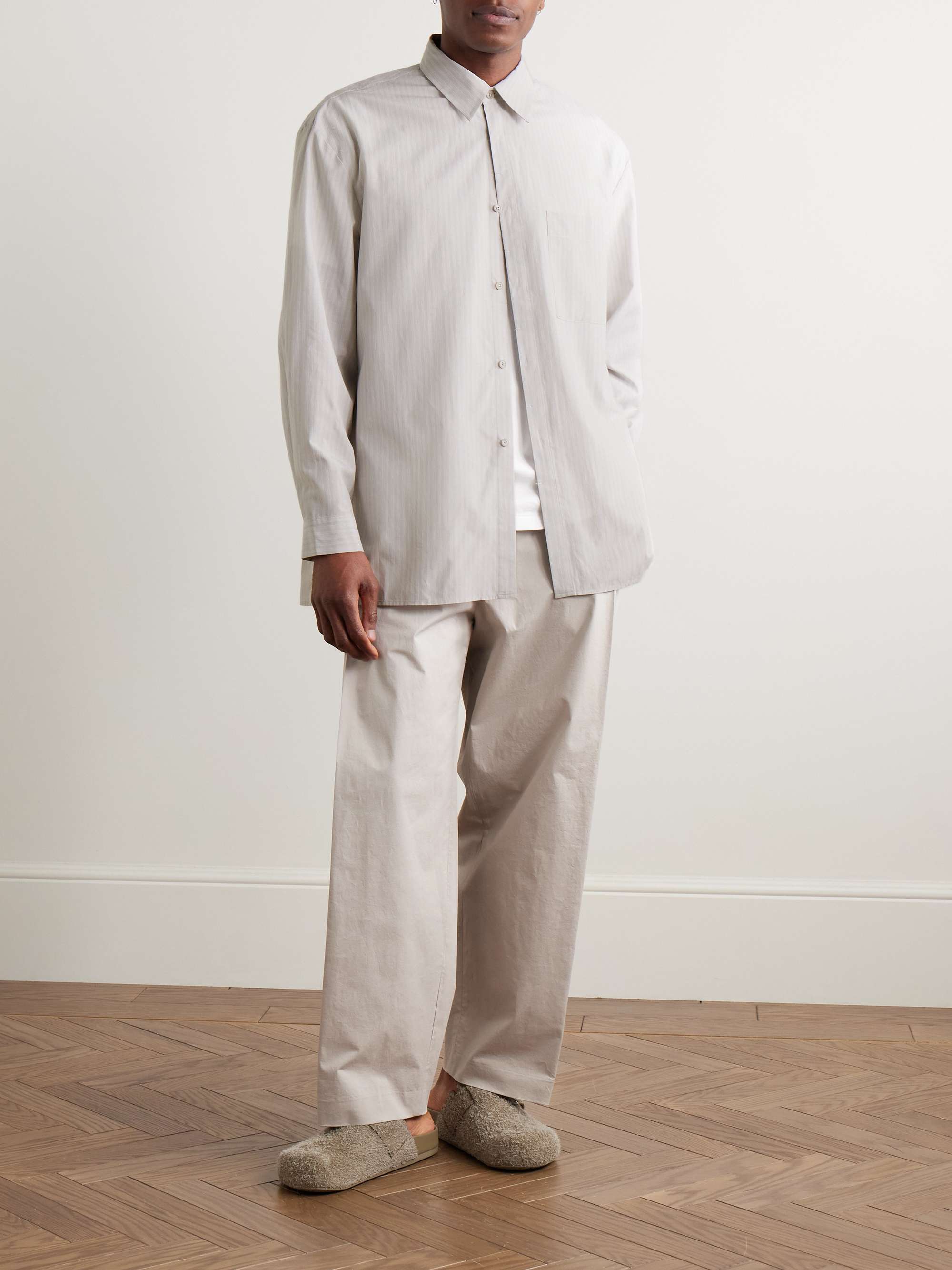 Striped TENCEL™ Lyocell and Cotton-Blend Shirt view