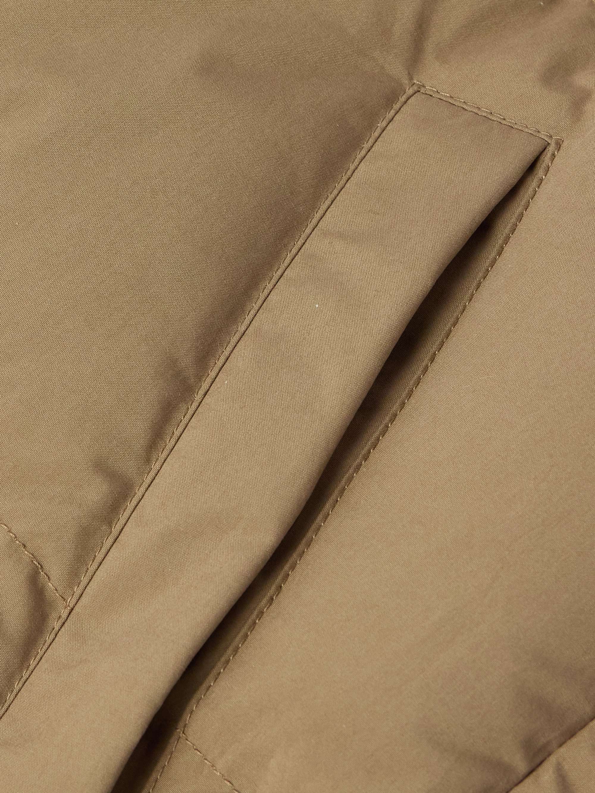 Intrecciato Leather-Panelled Quilted Cotton Down Gilet view