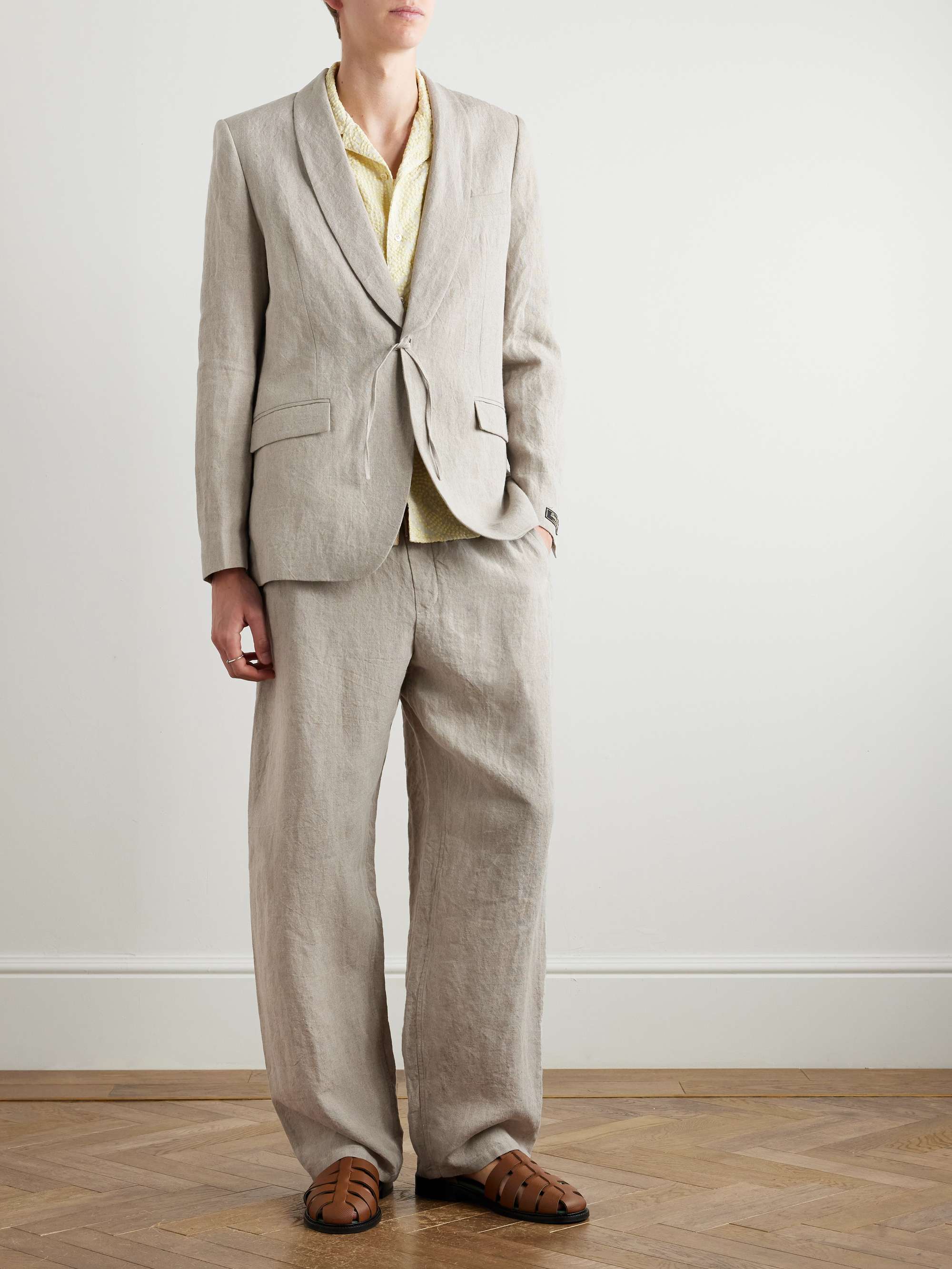 Shinji Linen Suit Jacket view