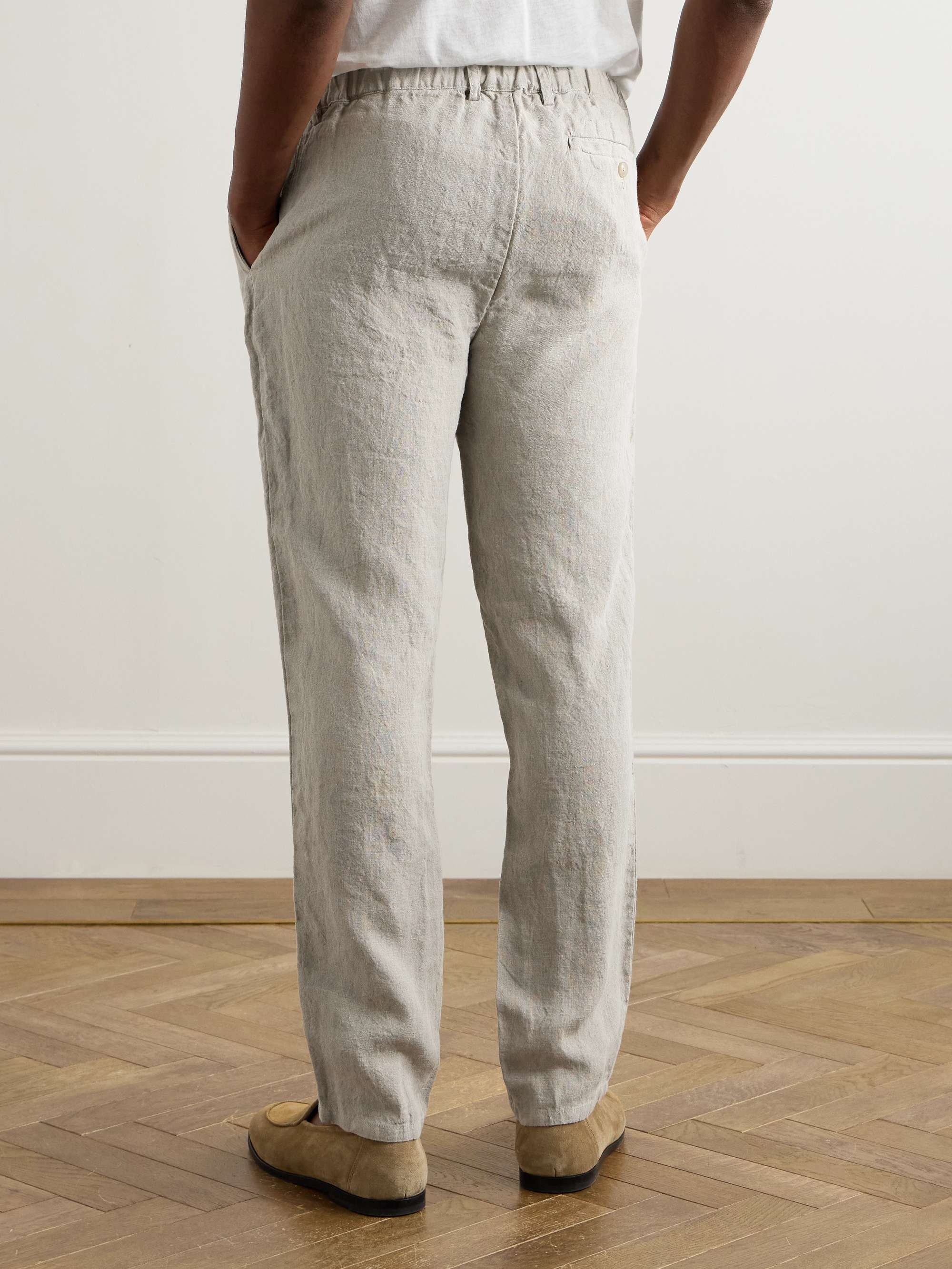 Tapered Linen Trousers view