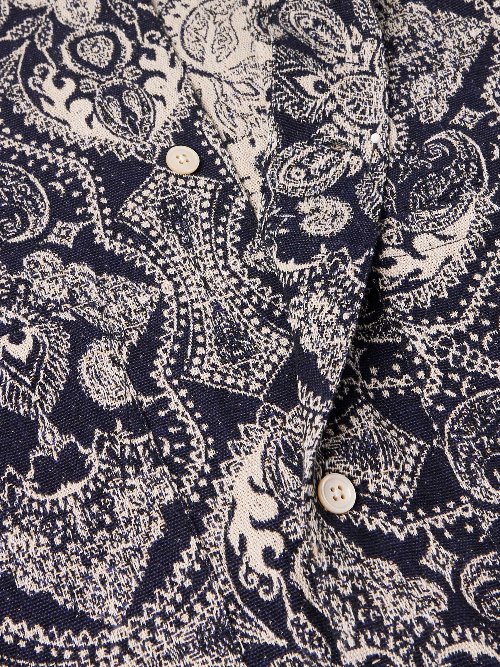 Sayan Jacquard-Knit Cotton-Blend Overshirt view