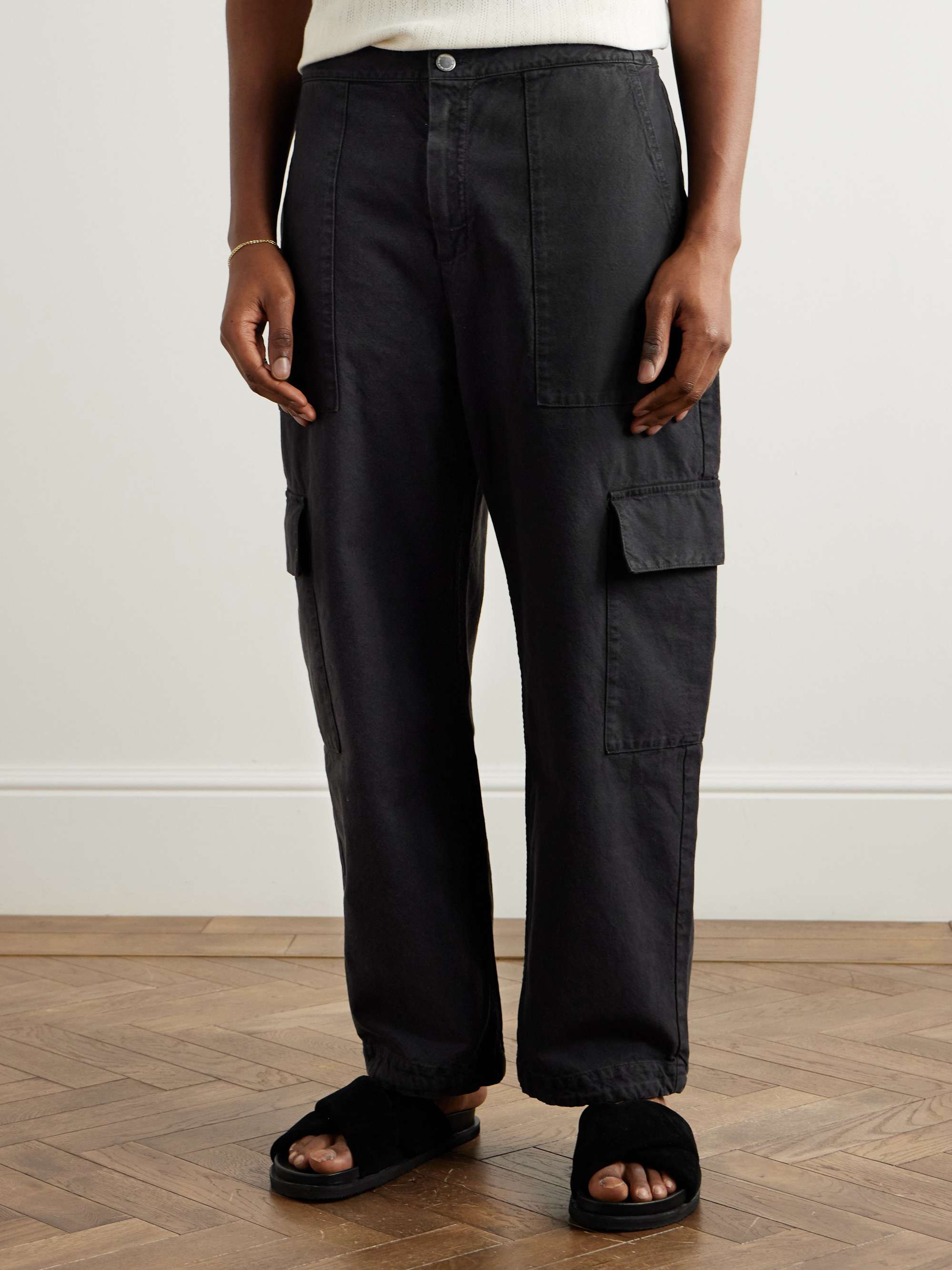 Tarun Tapered Cotton-Canvas Cargo Trousers view
