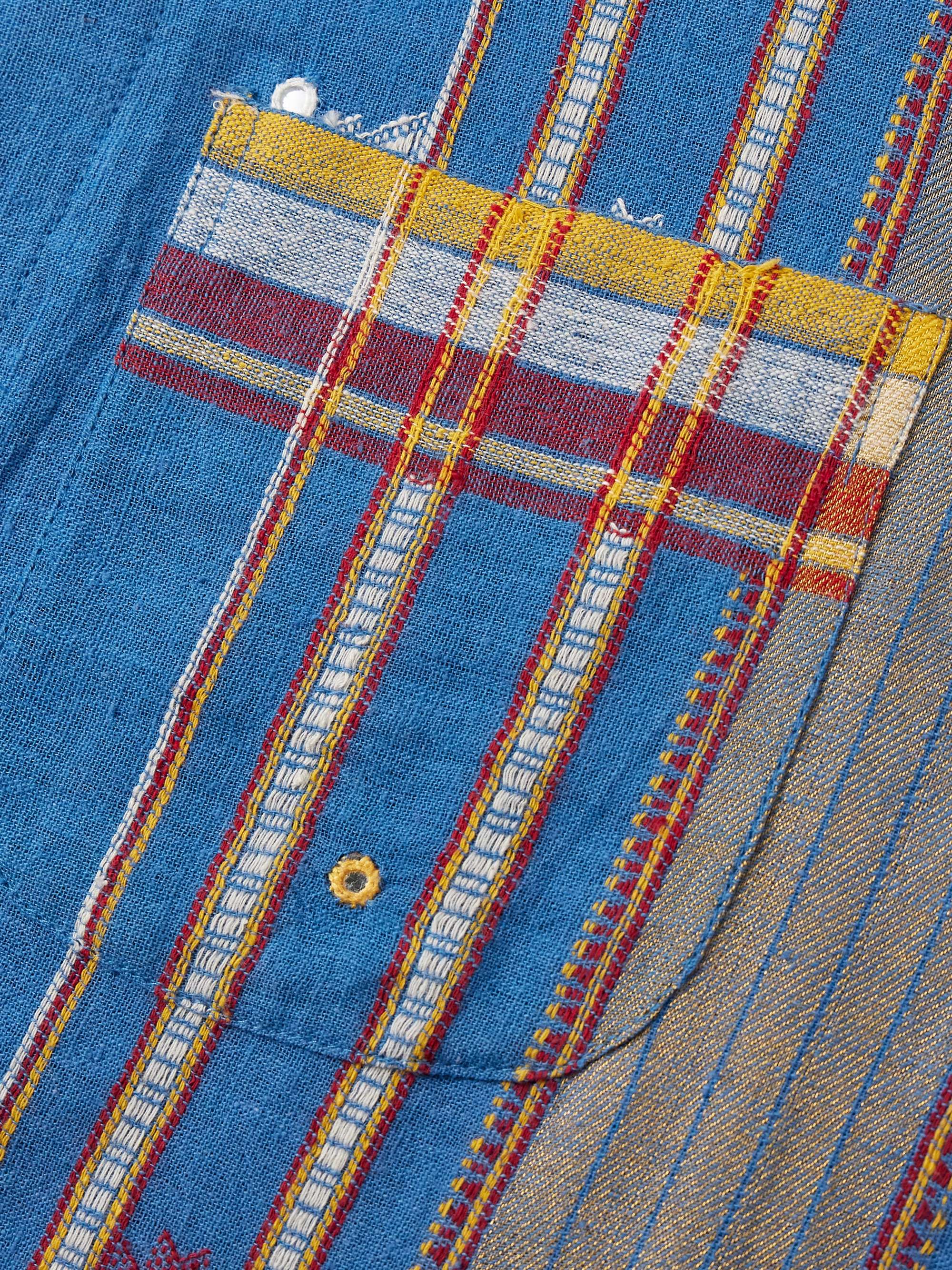 Ayo Convertible-Collar Embelished Embroidered Cotton Shirt view