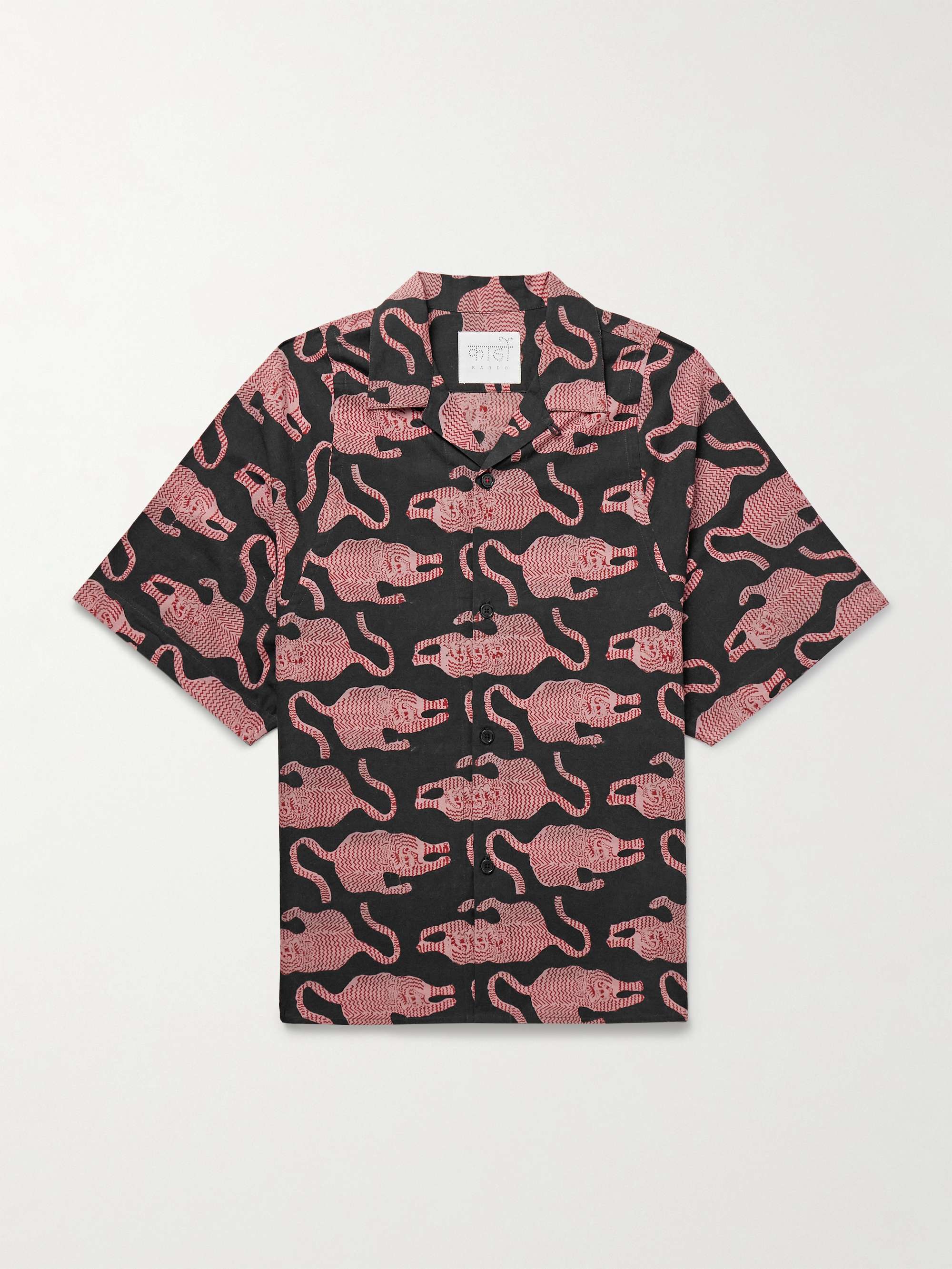 Yusuke Convertible-Collar Printed Cotton Shirt view