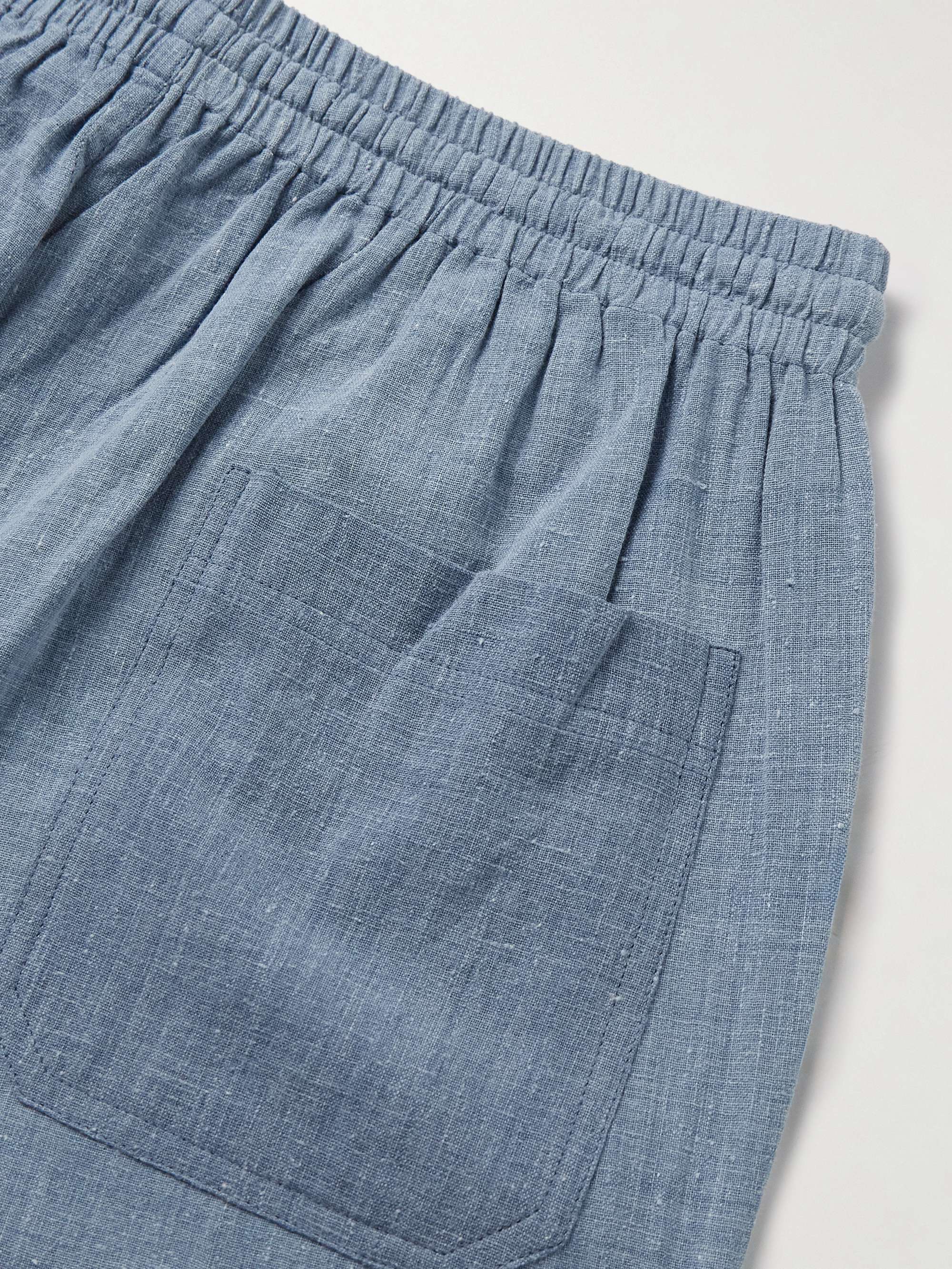 Olbia Straight-Leg Cotton Drawstring Shorts view