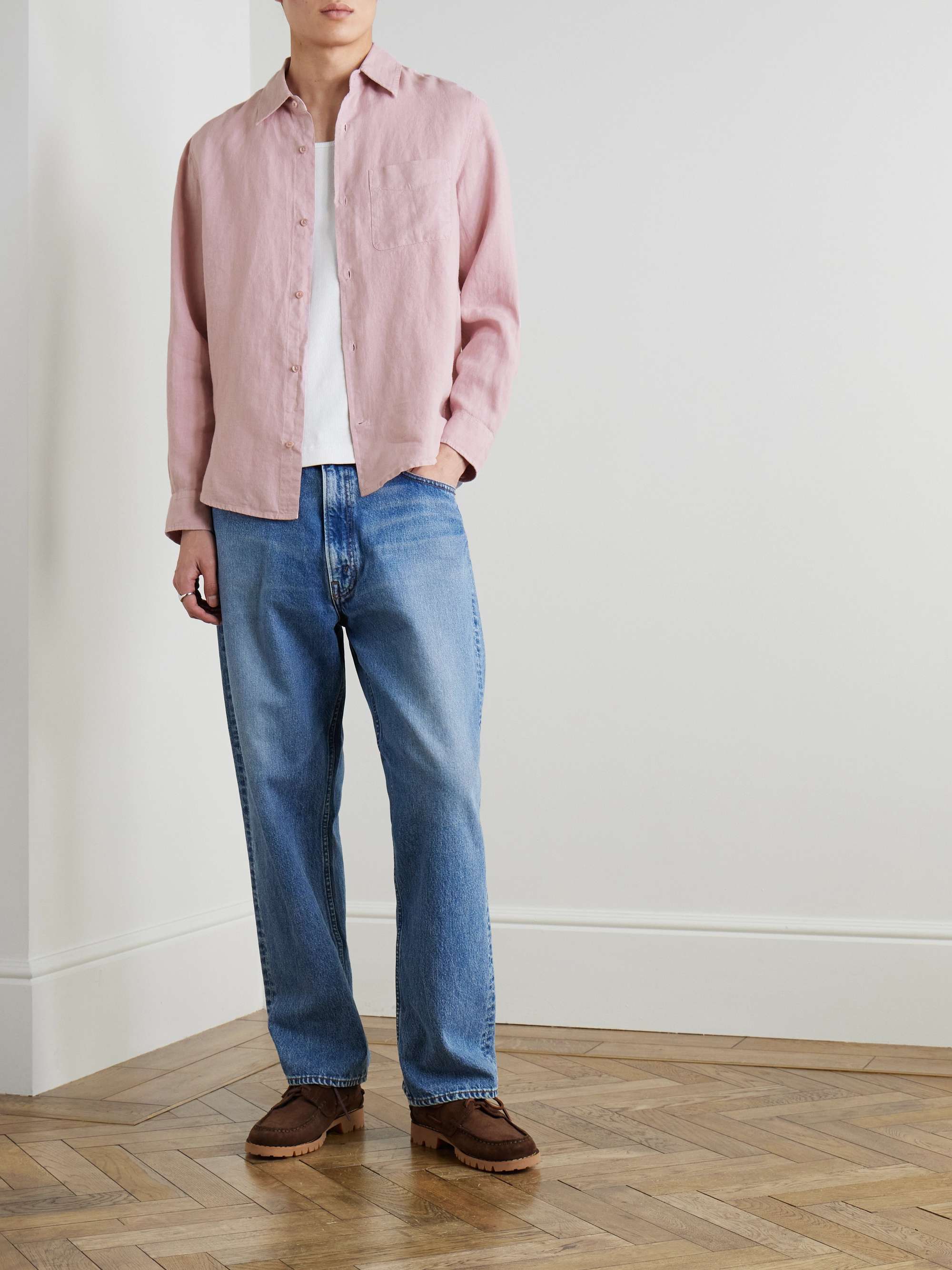 Garment-Dyed Linen Shirt view