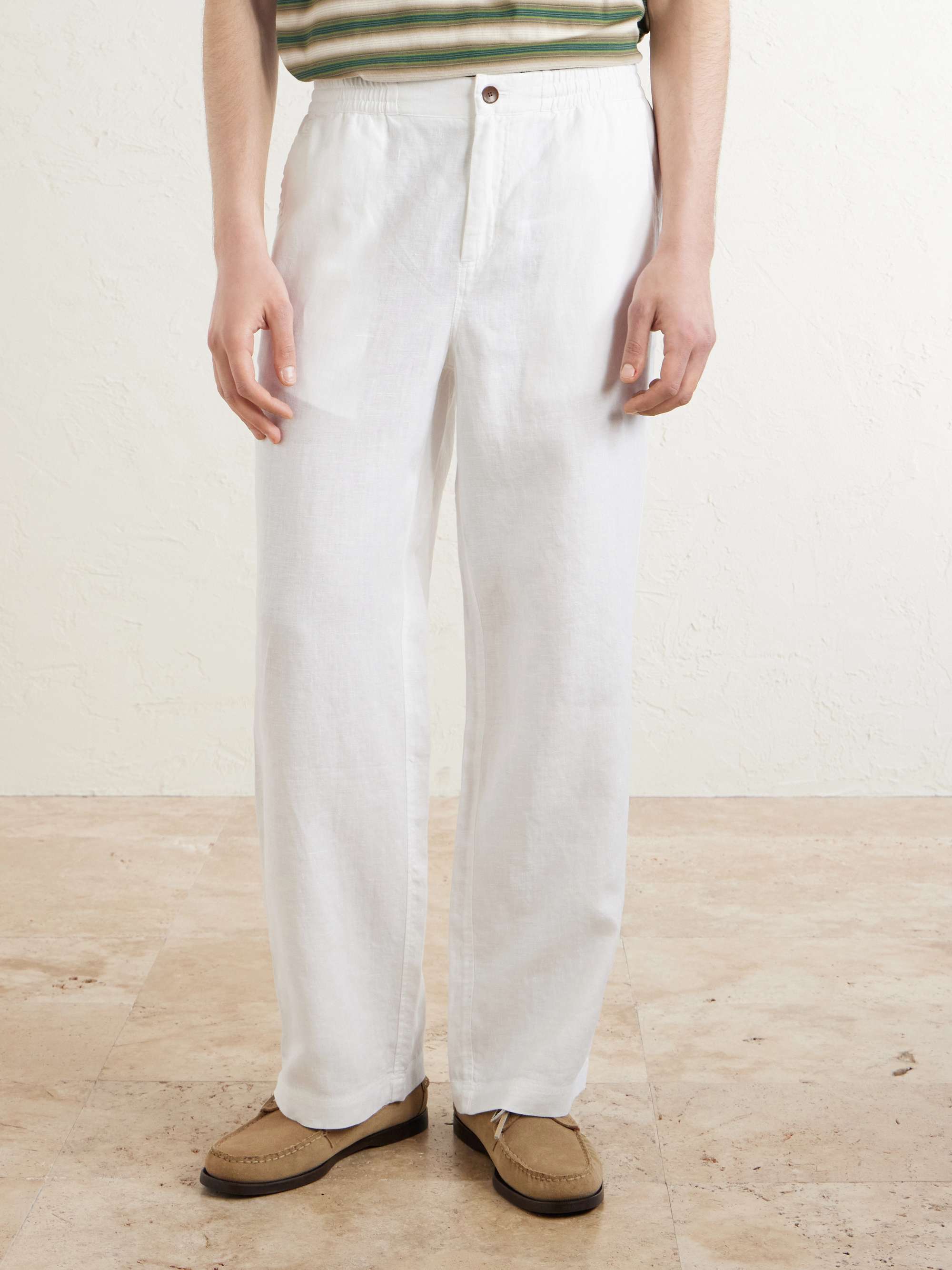 Arthur Wide-Leg Linen Trousers view