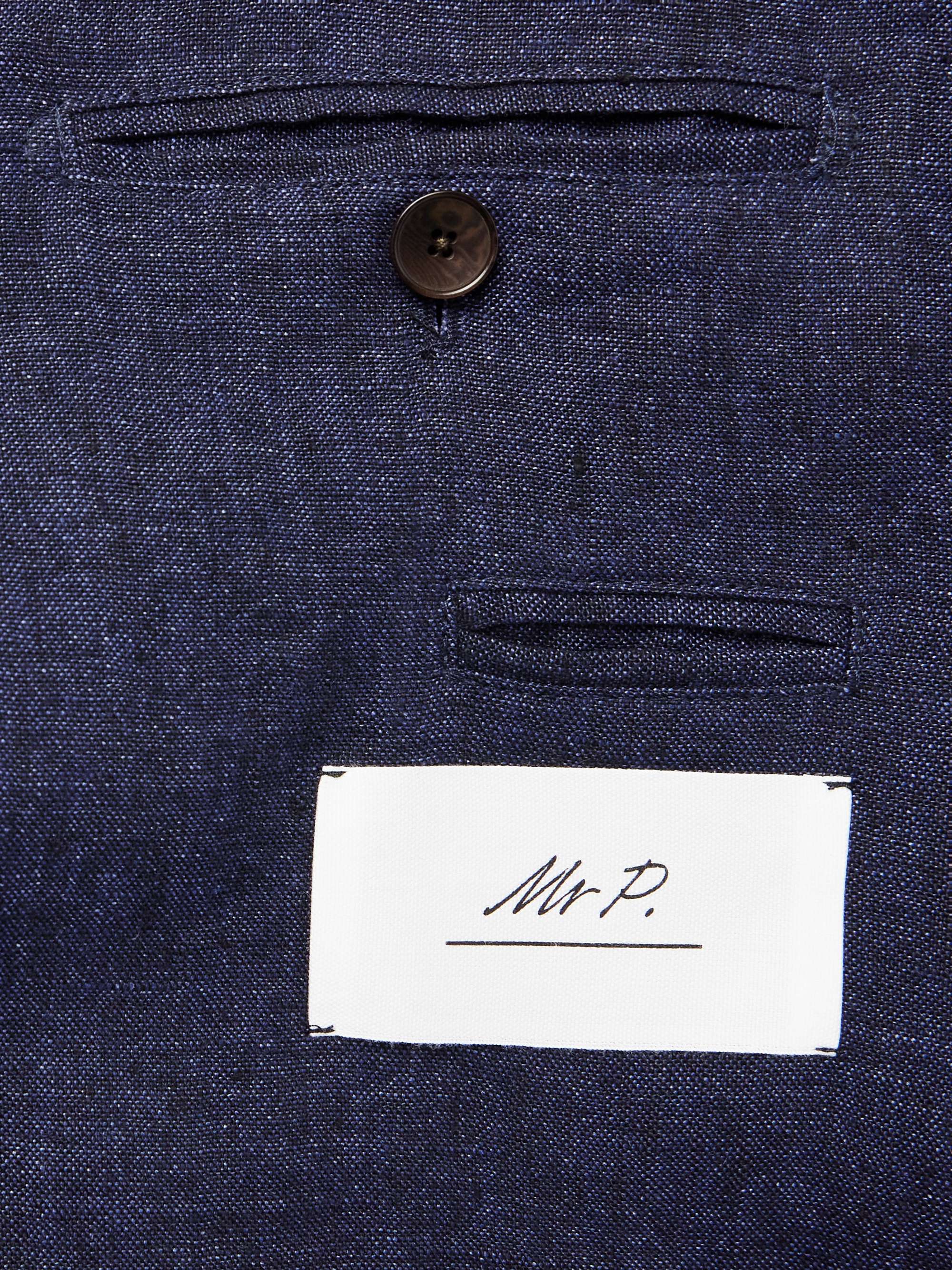 Unstructured Linen-Chambray Suit Jacket view
