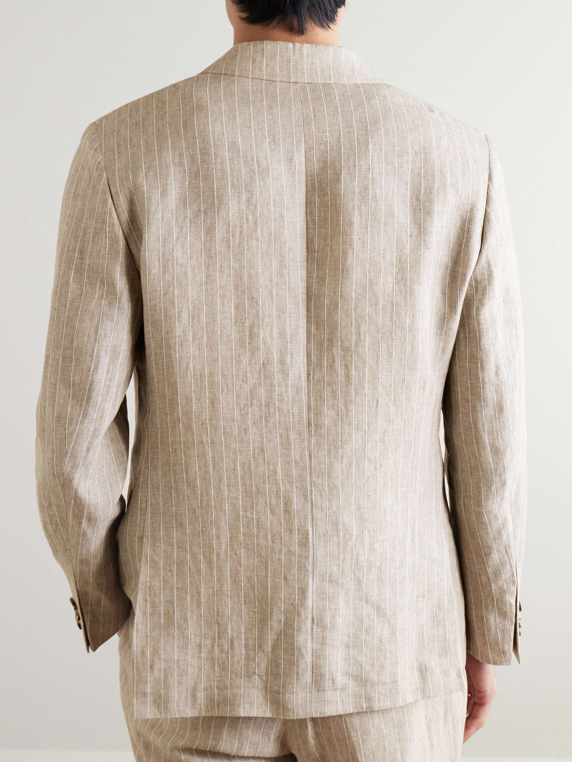 Striped Linen Suit Jacket view