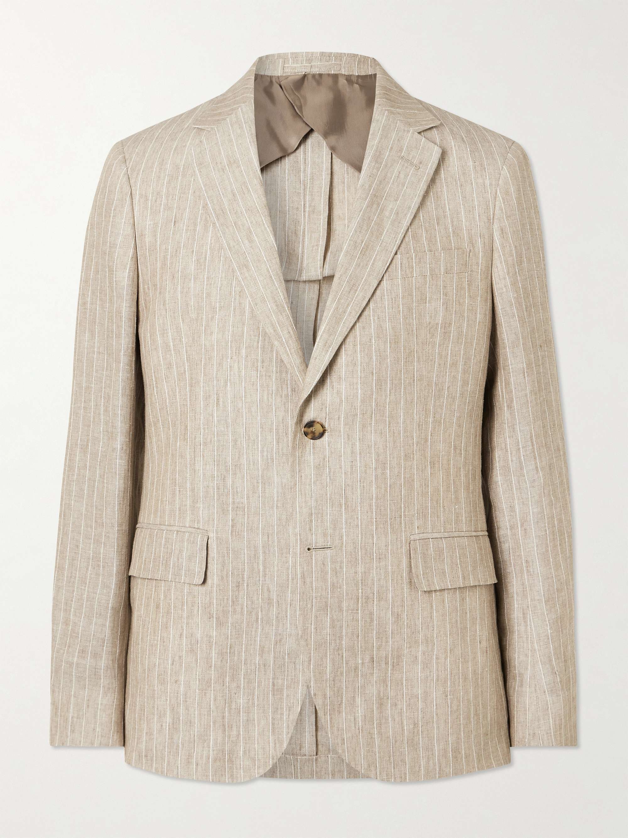 Striped Linen Suit Jacket view