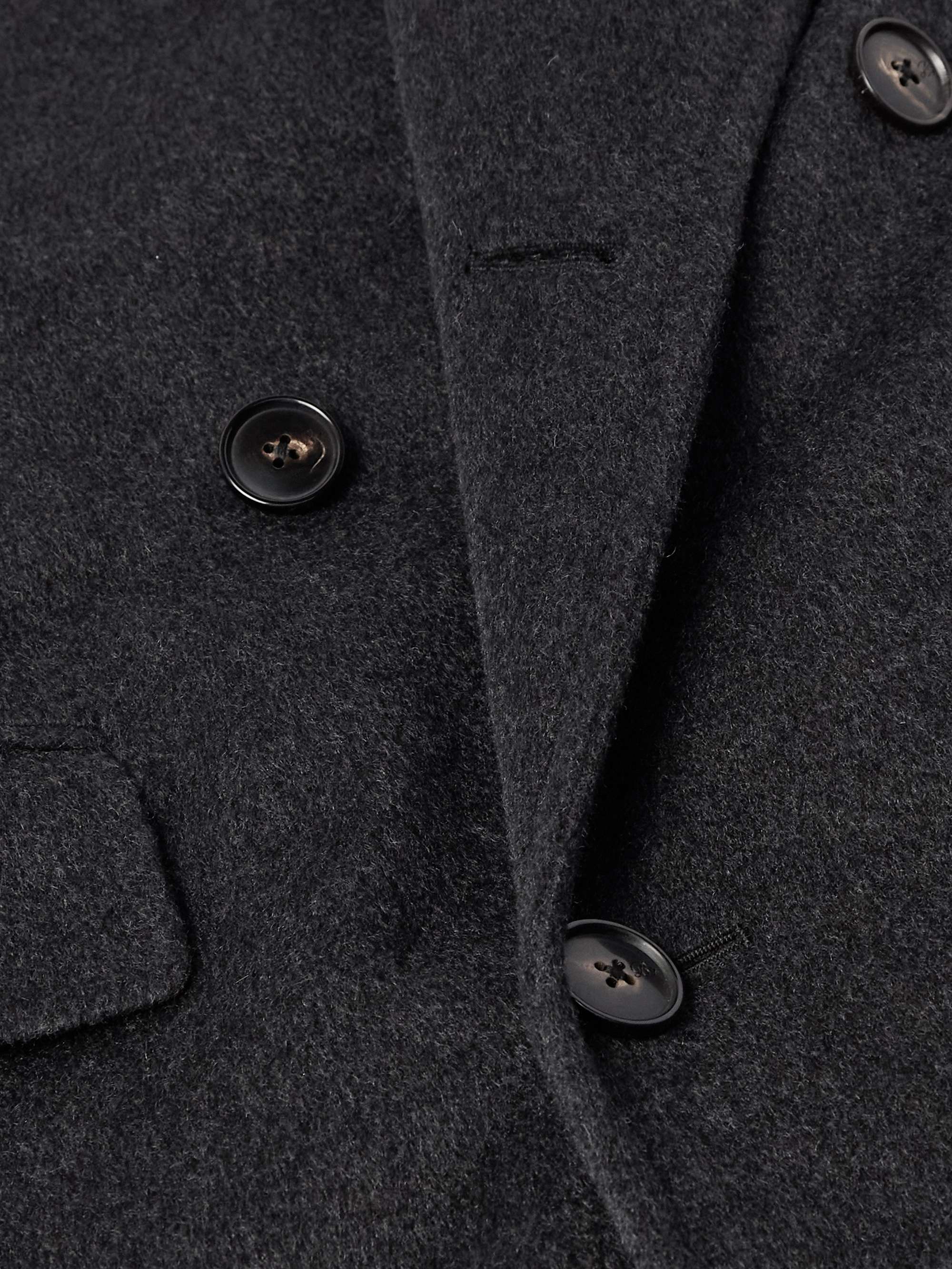 Posillipo Double-Breasted Brushed Cashmere Coat view