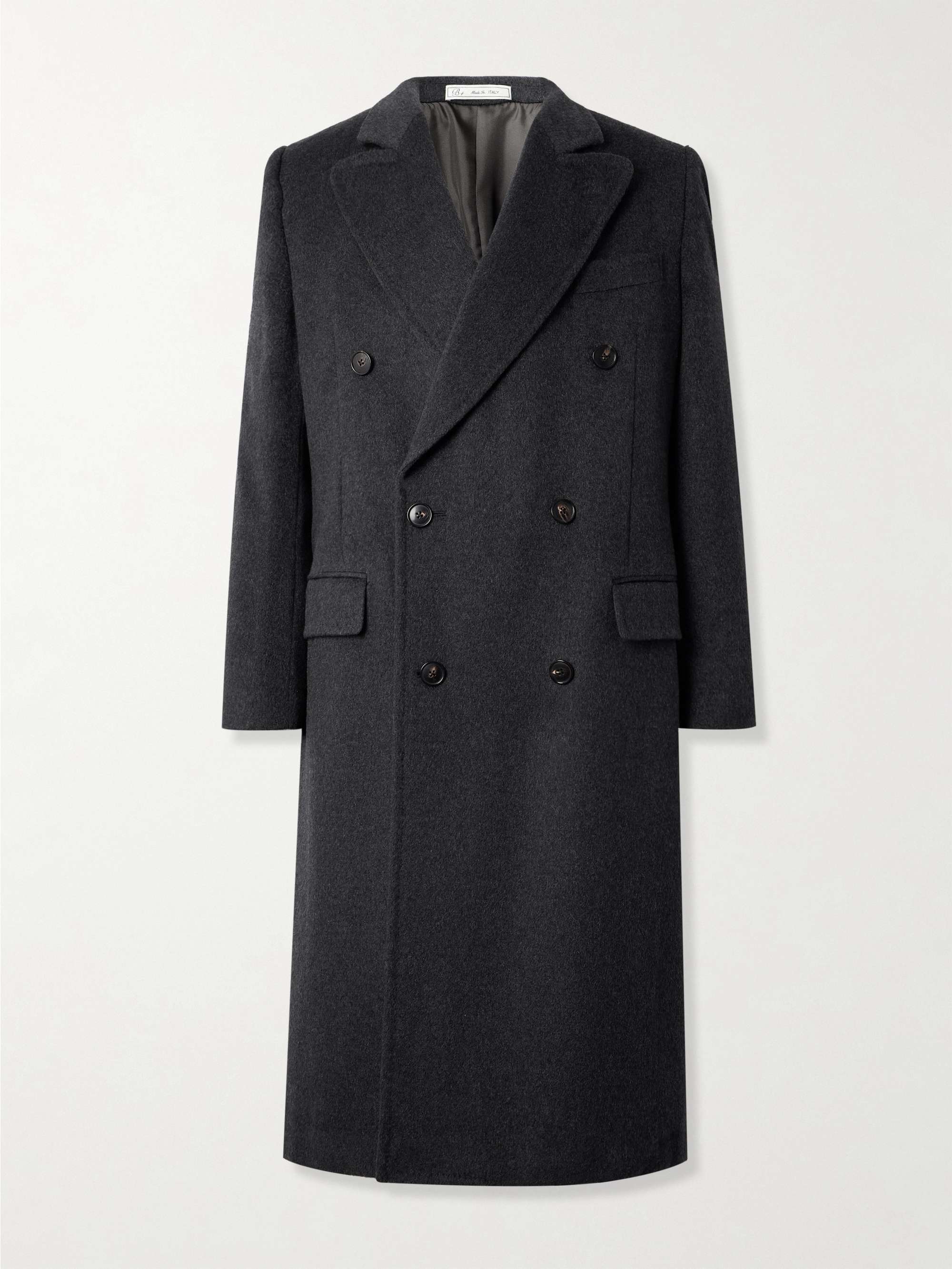 Posillipo Double-Breasted Brushed Cashmere Coat view