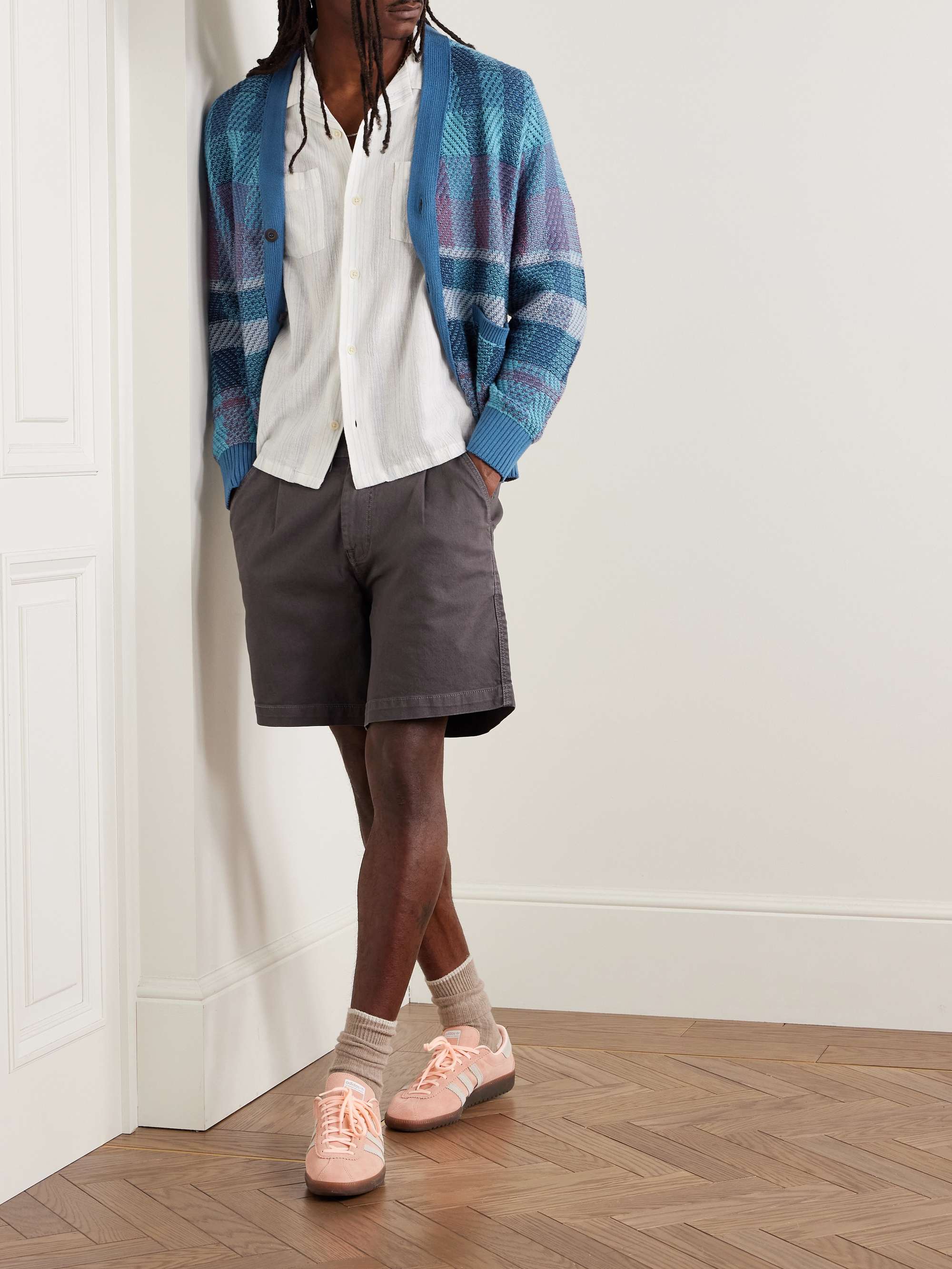 Checked Organic Pima Cotton Cardigan view