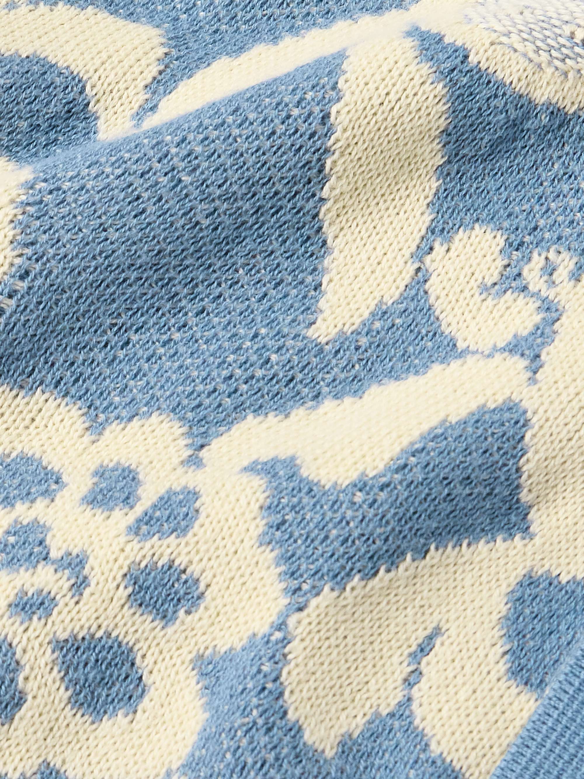 Jacquard-Knit Organic Pima Cotton Shirt view
