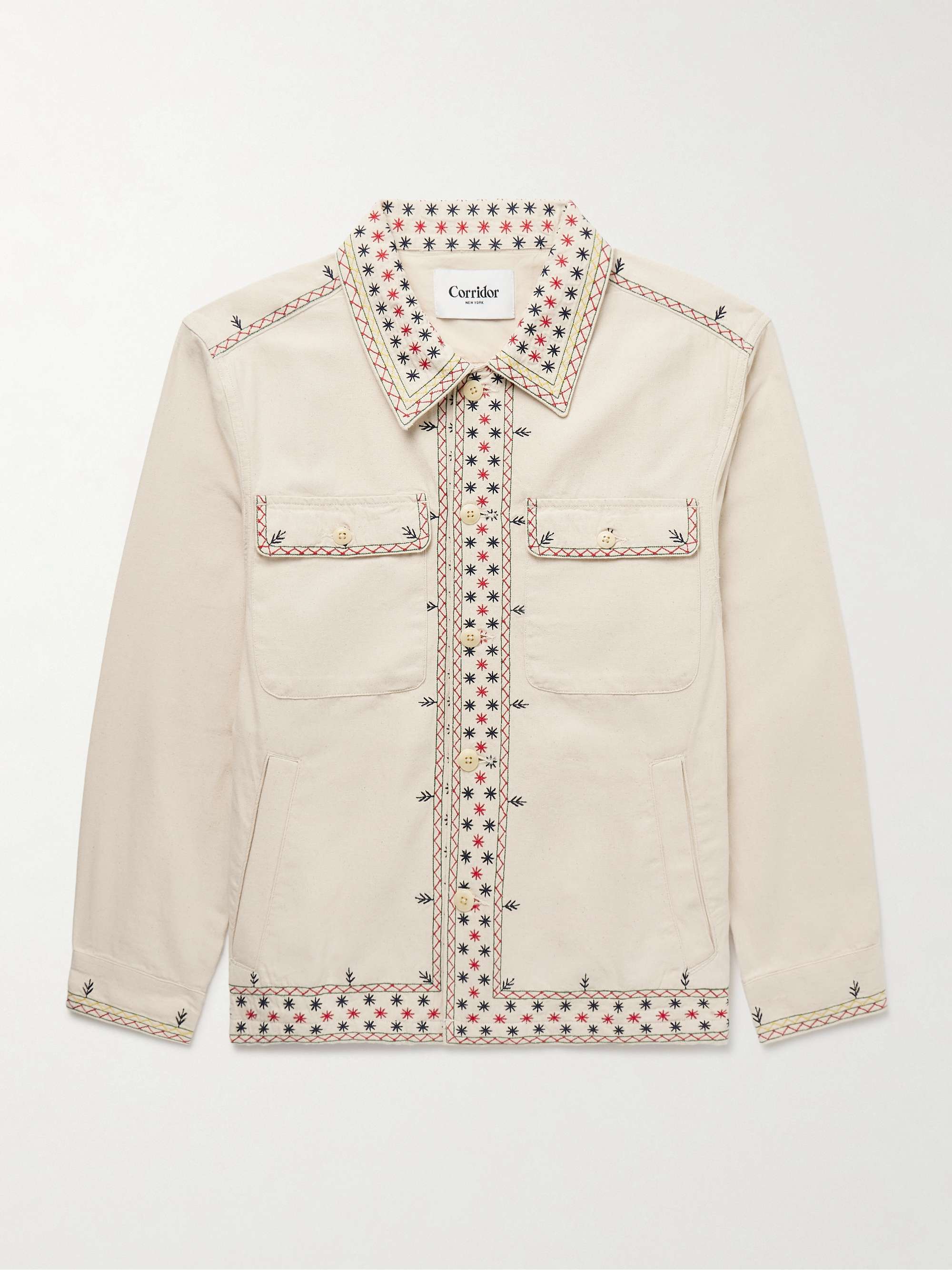 Starlight Embroidered Cotton-Canvas Jacket view