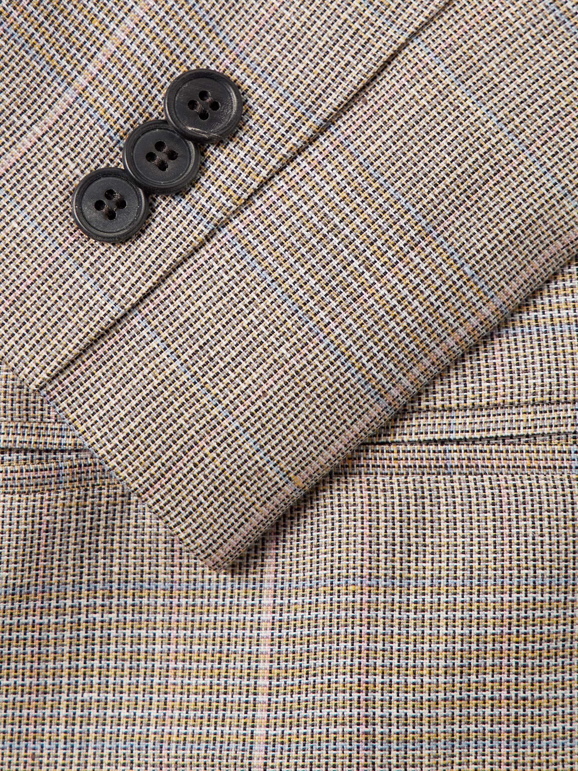 Checked Linen and Wool-Blend Blazer view