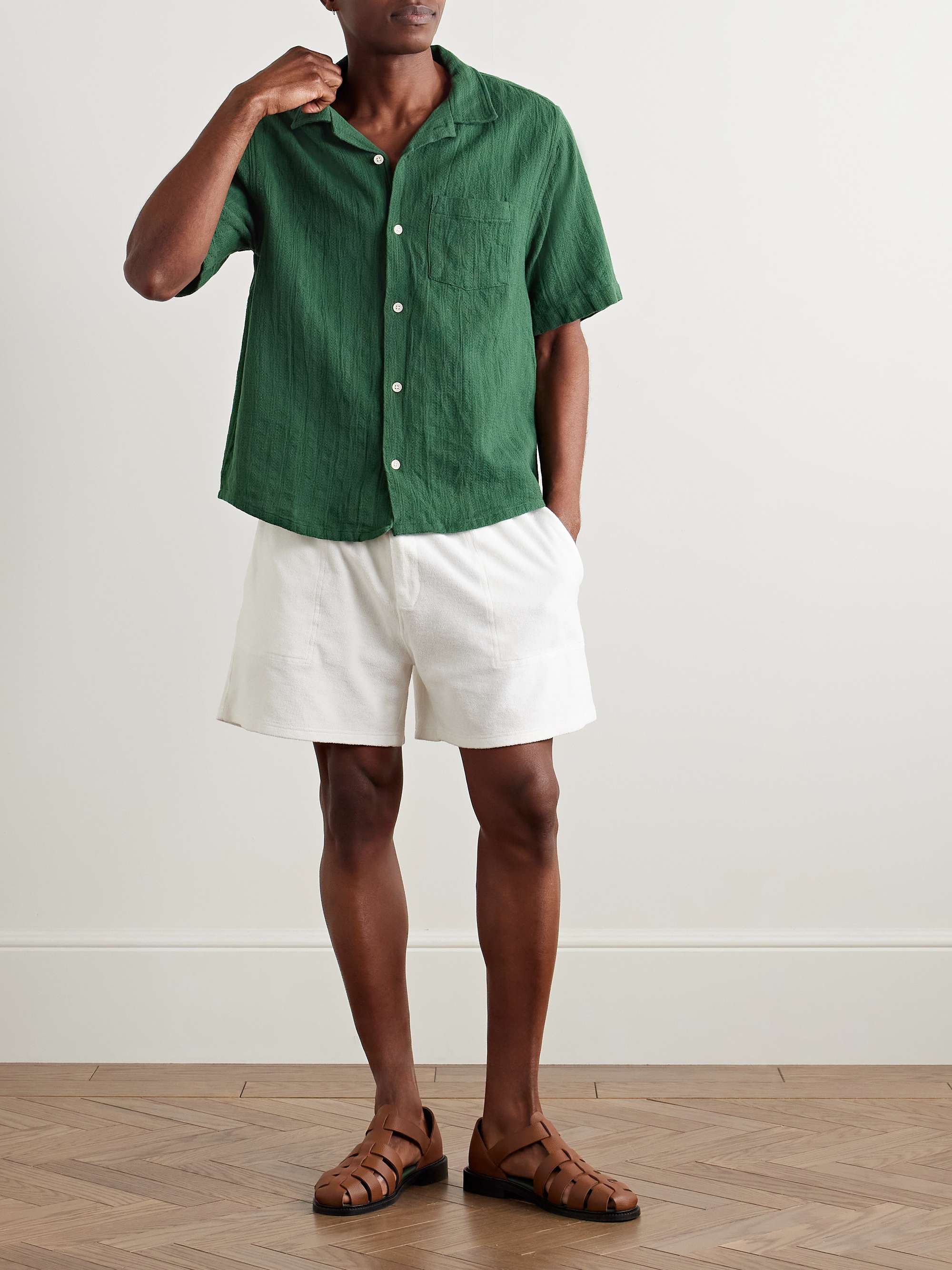 Camp-Collar Cotton Shirt view