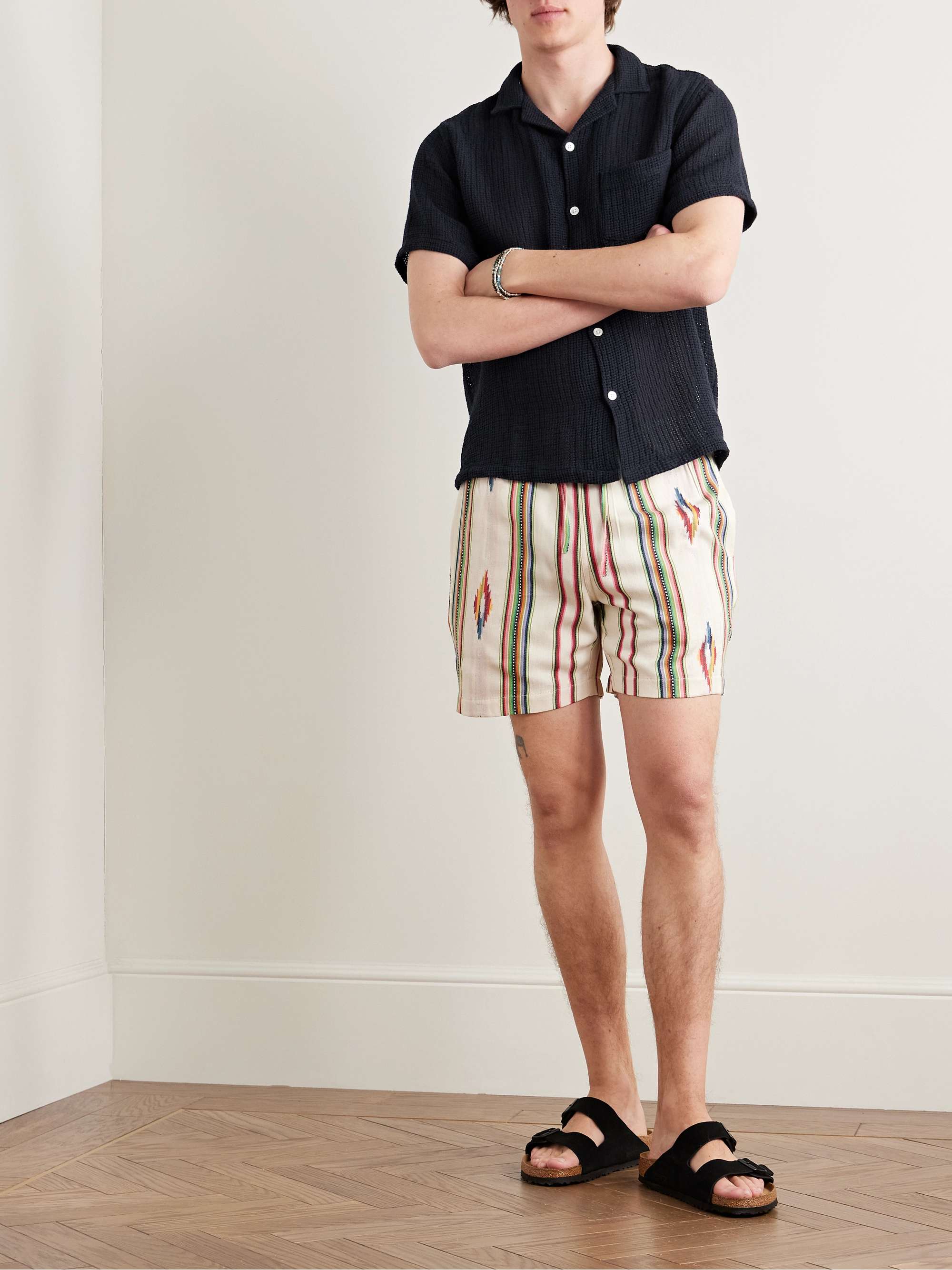 Salva Camp-Collar Crocheted Cotton Shirt view