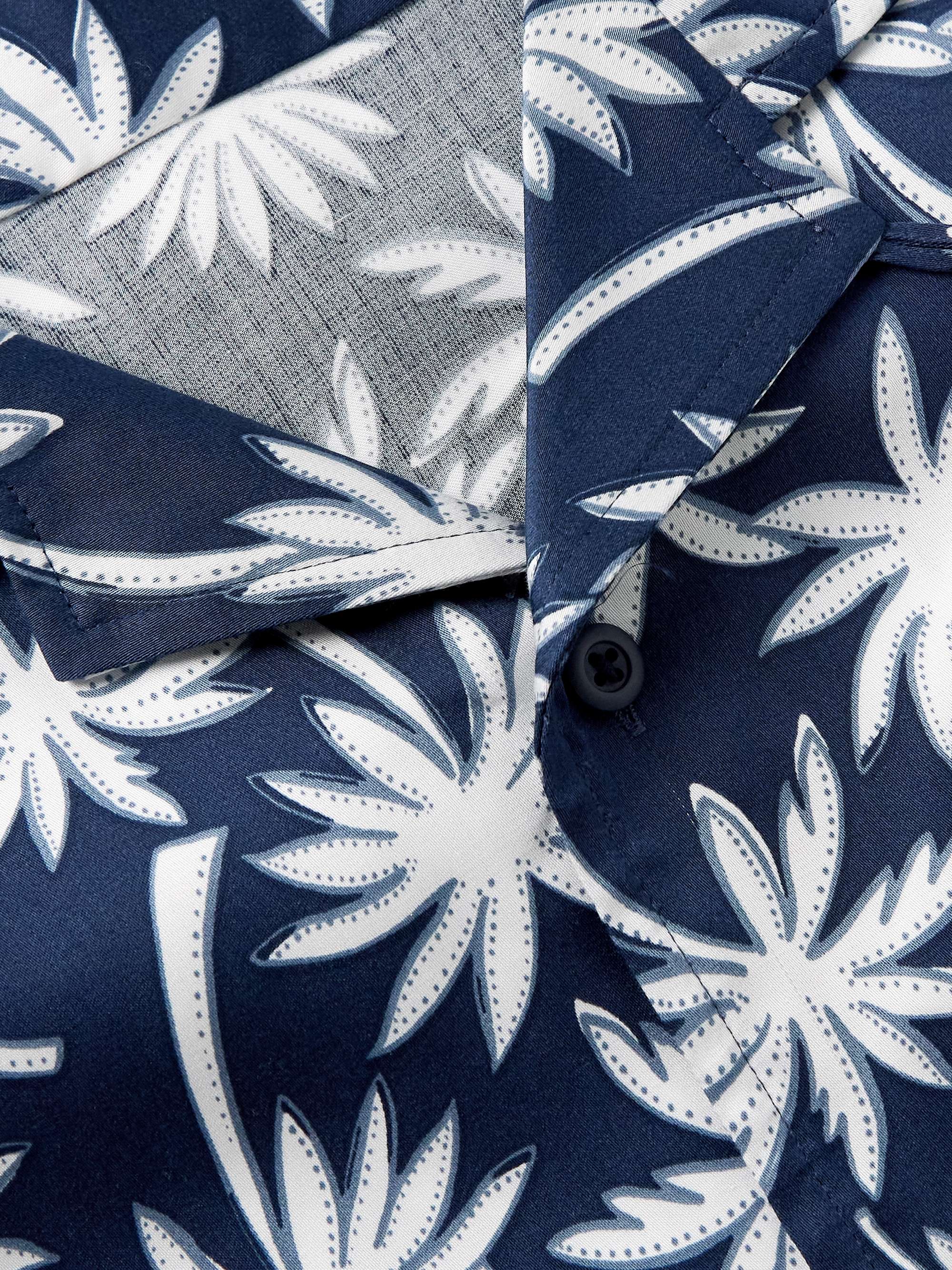 Vacation Convertible-Collar Printed TENCEL™ Lyocell Shirt view
