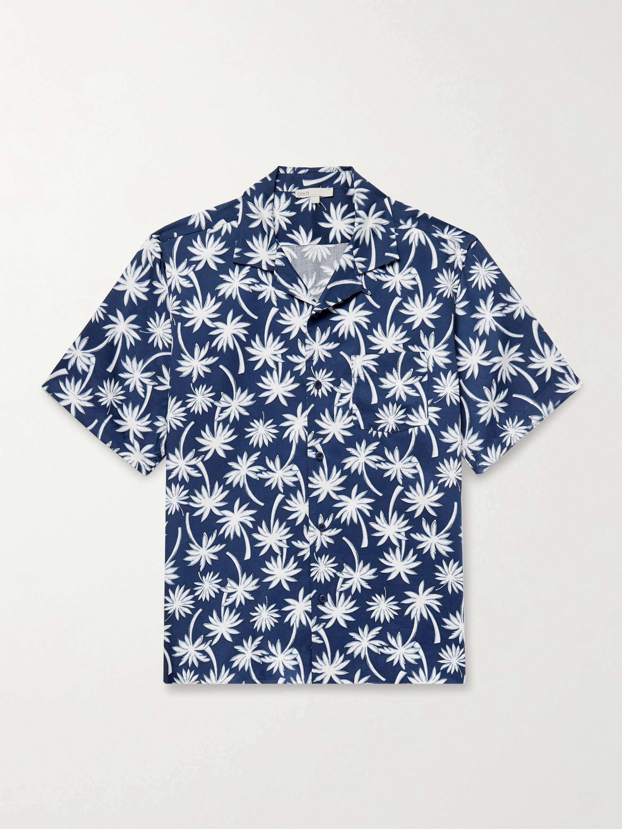 Vacation Convertible-Collar Printed TENCEL™ Lyocell Shirt view