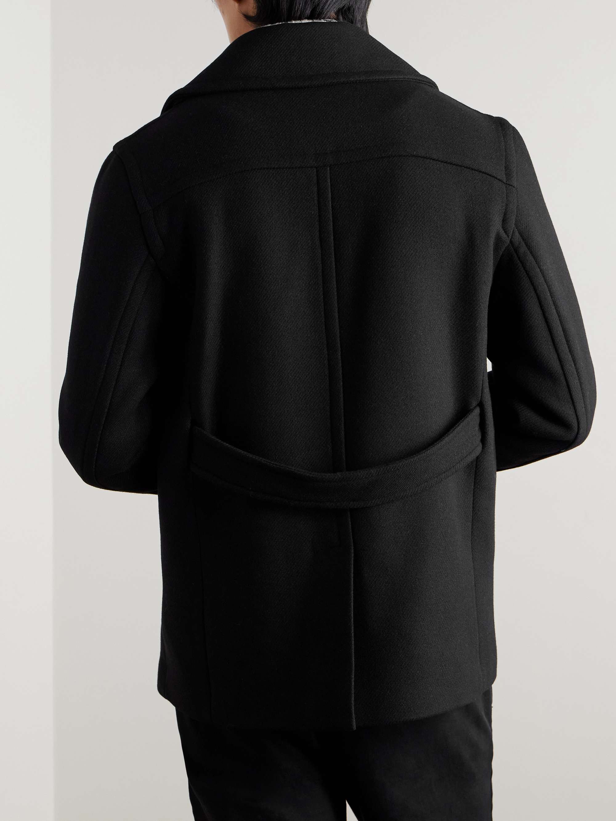 Wool-Blend Twill Peacoat view