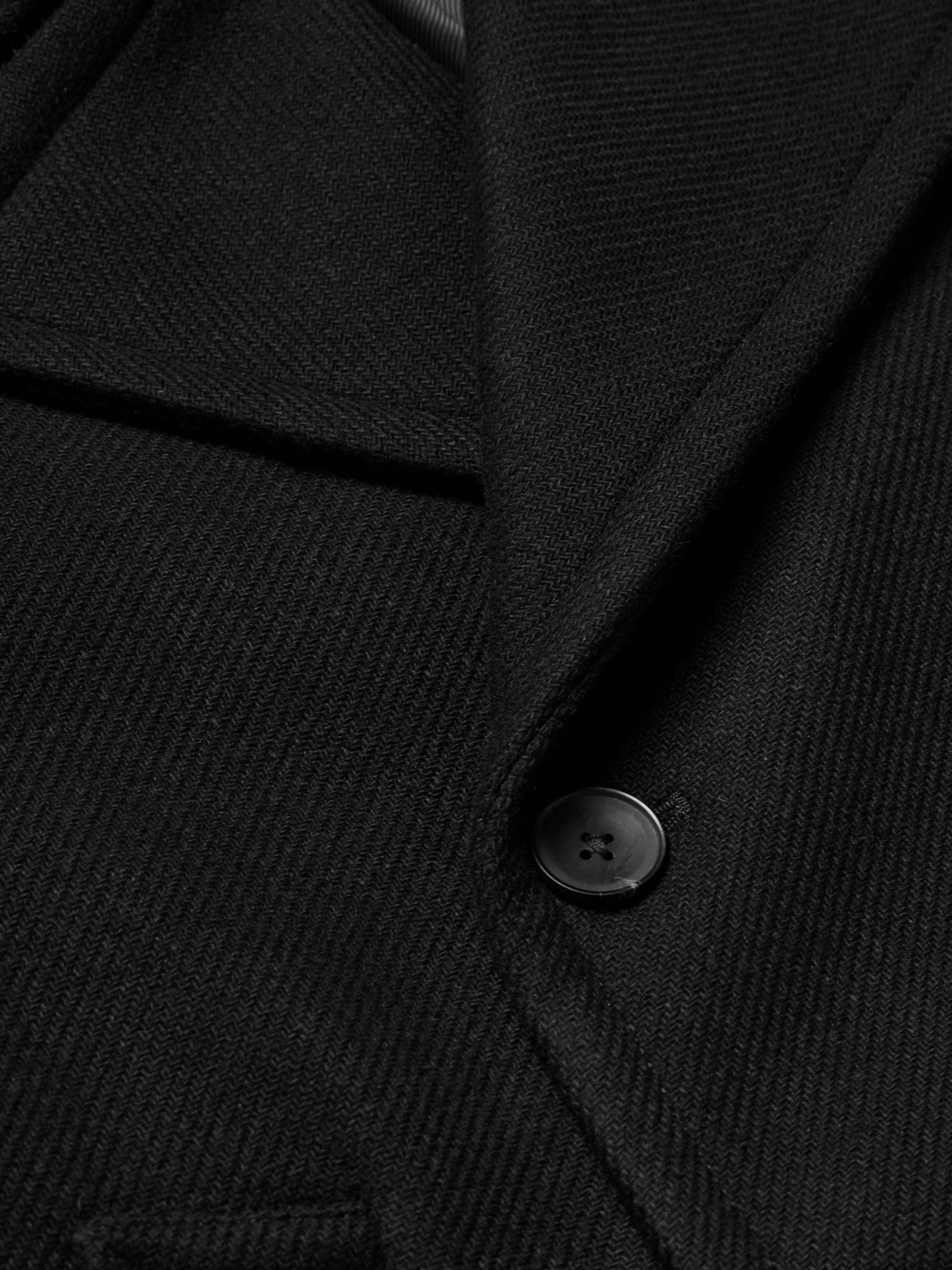 Wool-Blend Twill Peacoat view
