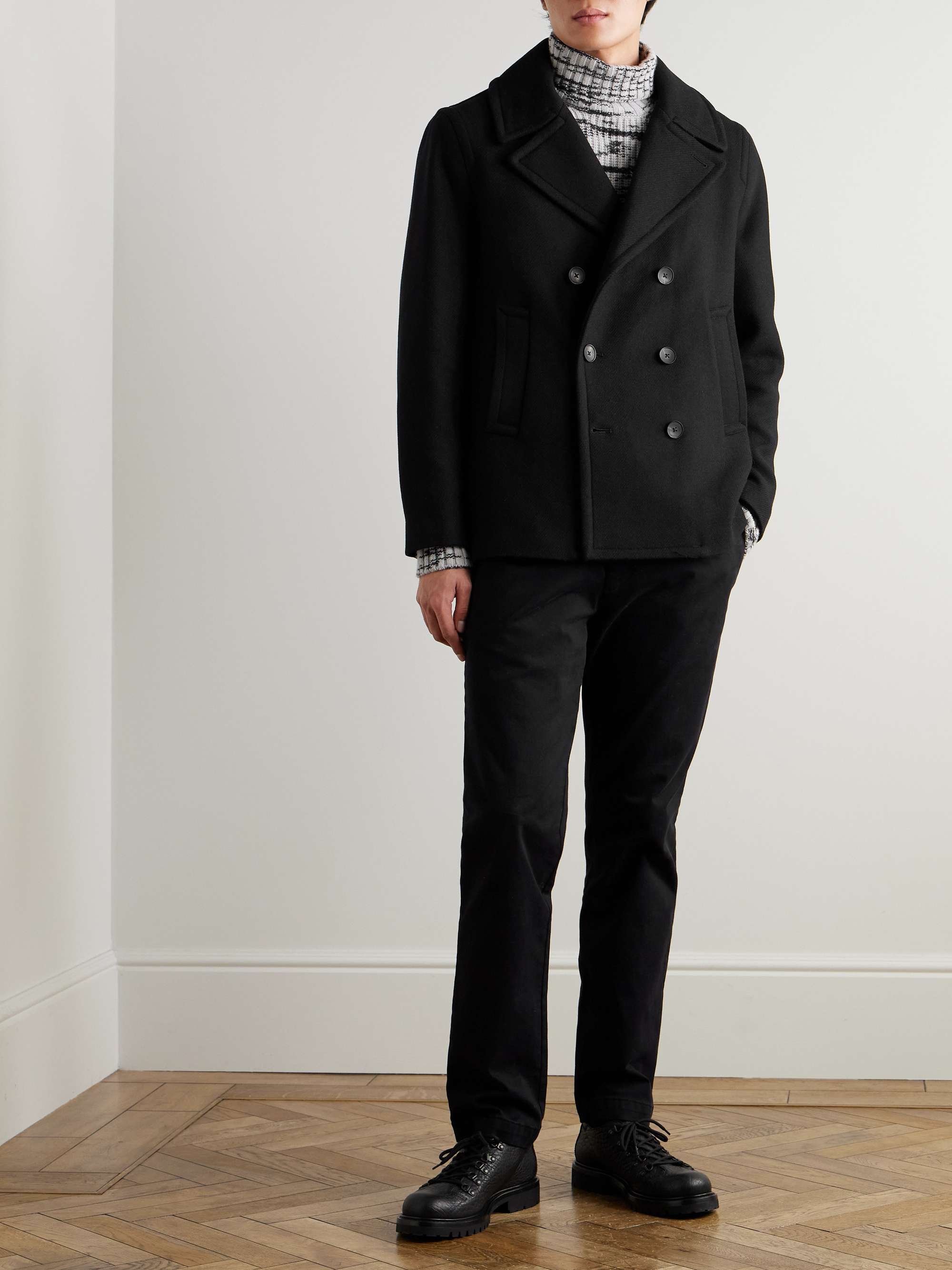 Wool-Blend Twill Peacoat view