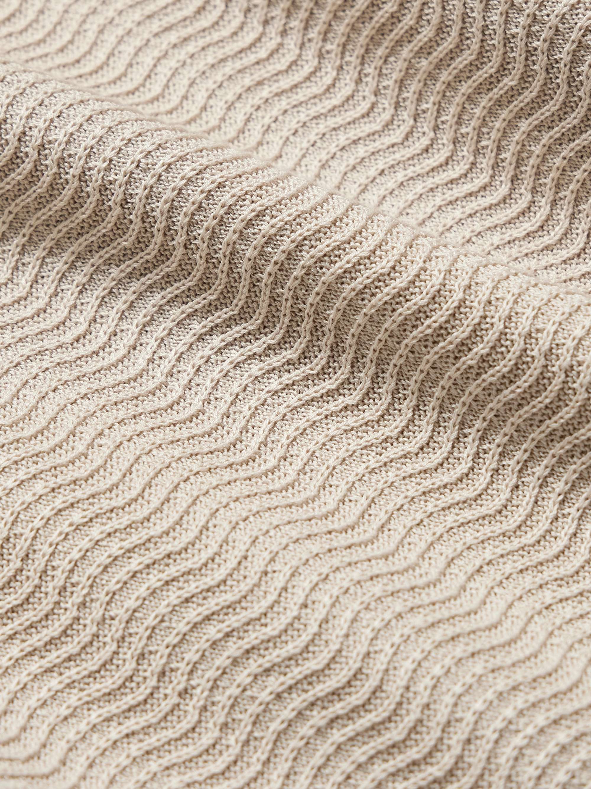 Textured-Cotton Polo Shirt view