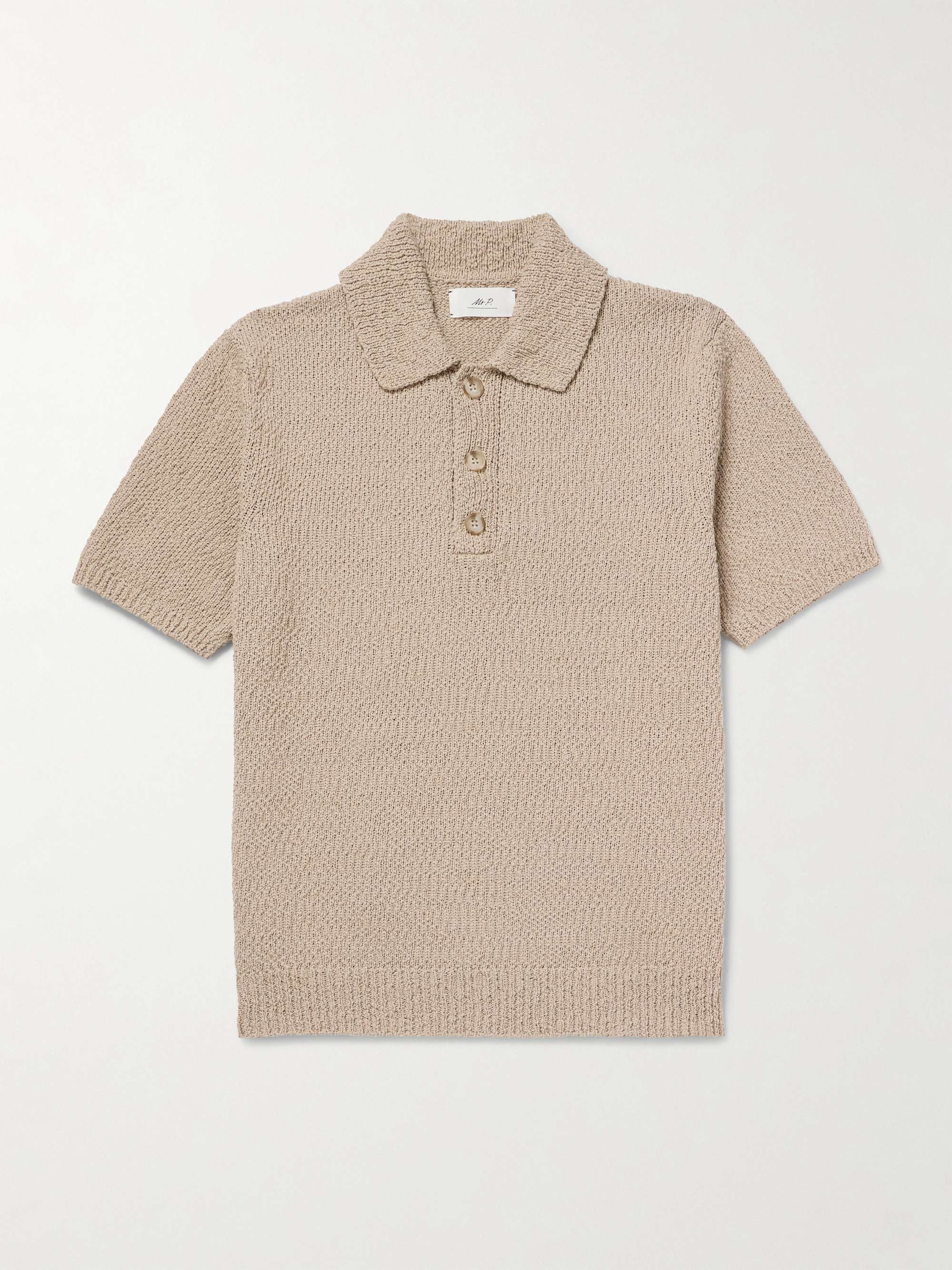 Slub Cotton Polo Shirt view
