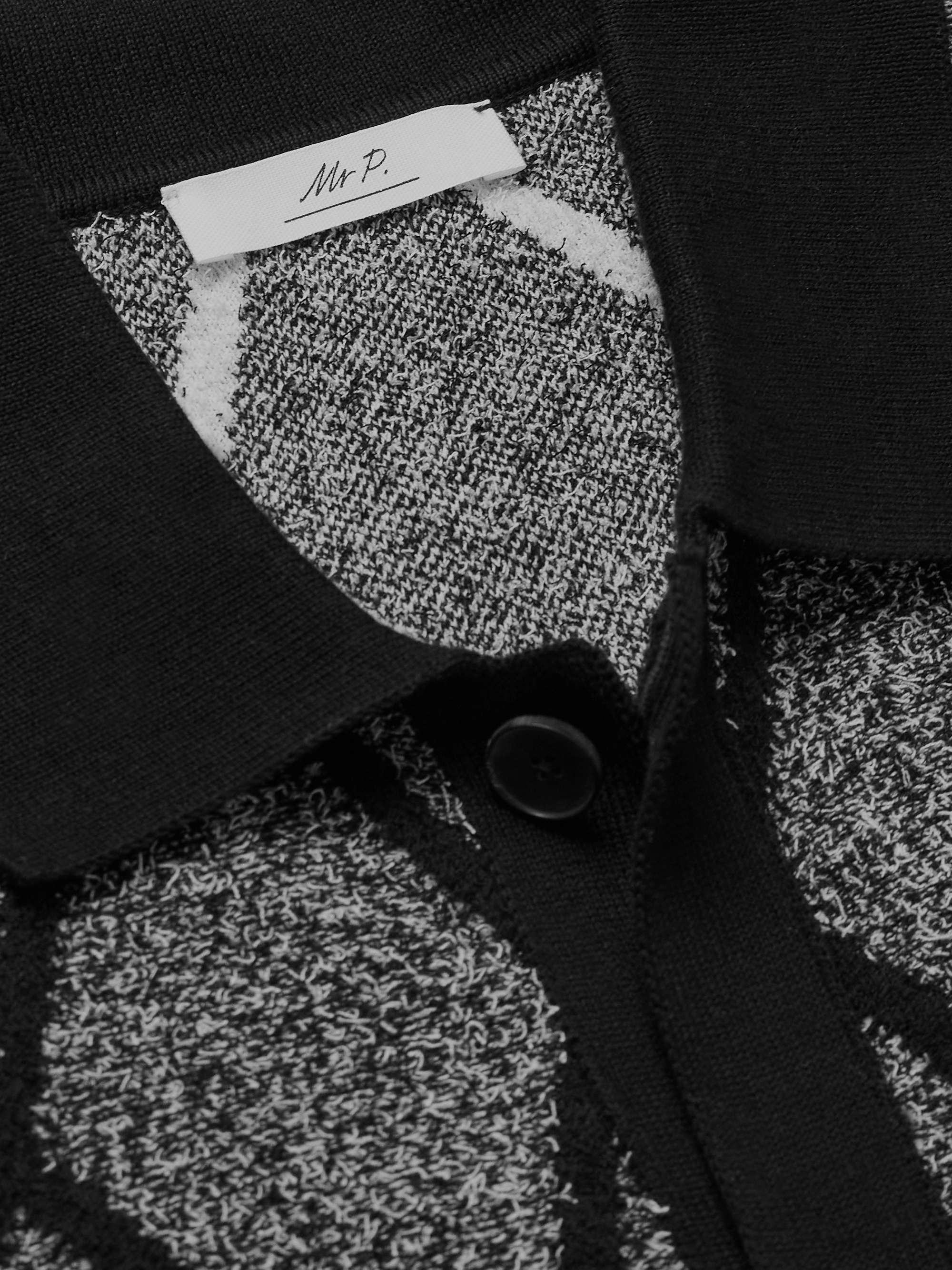 Jacquard-Knit Organic Cotton-Blend Terry Shirt view