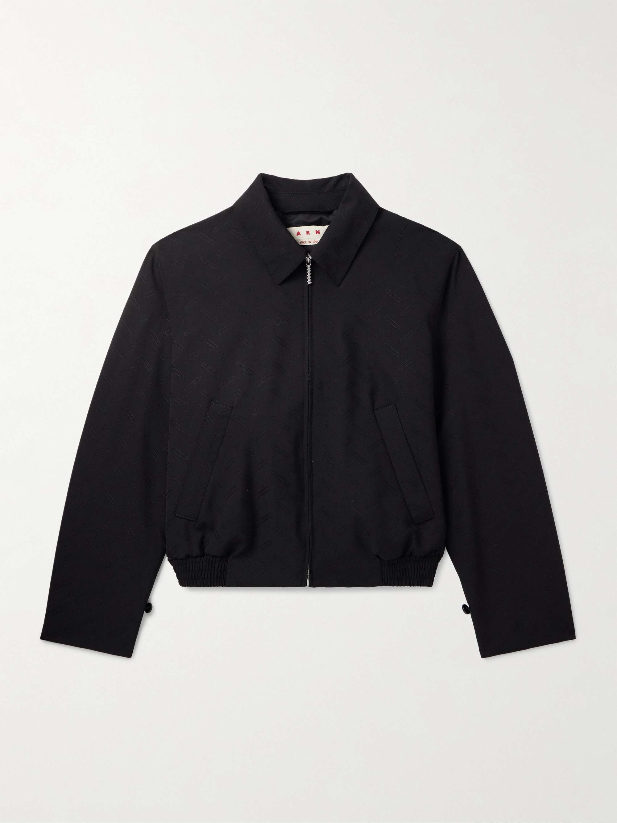 Confetti Embroidered Wool Blouson Jacket view