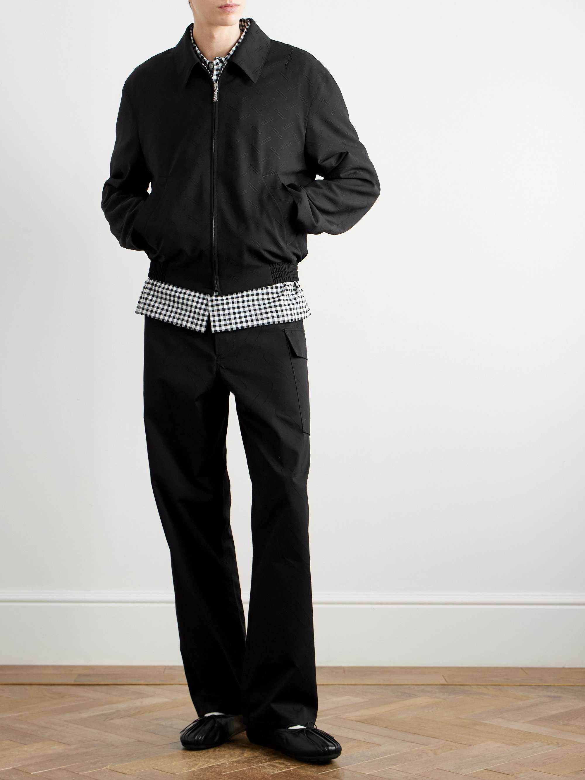 Confetti Embroidered Wool Blouson Jacket view