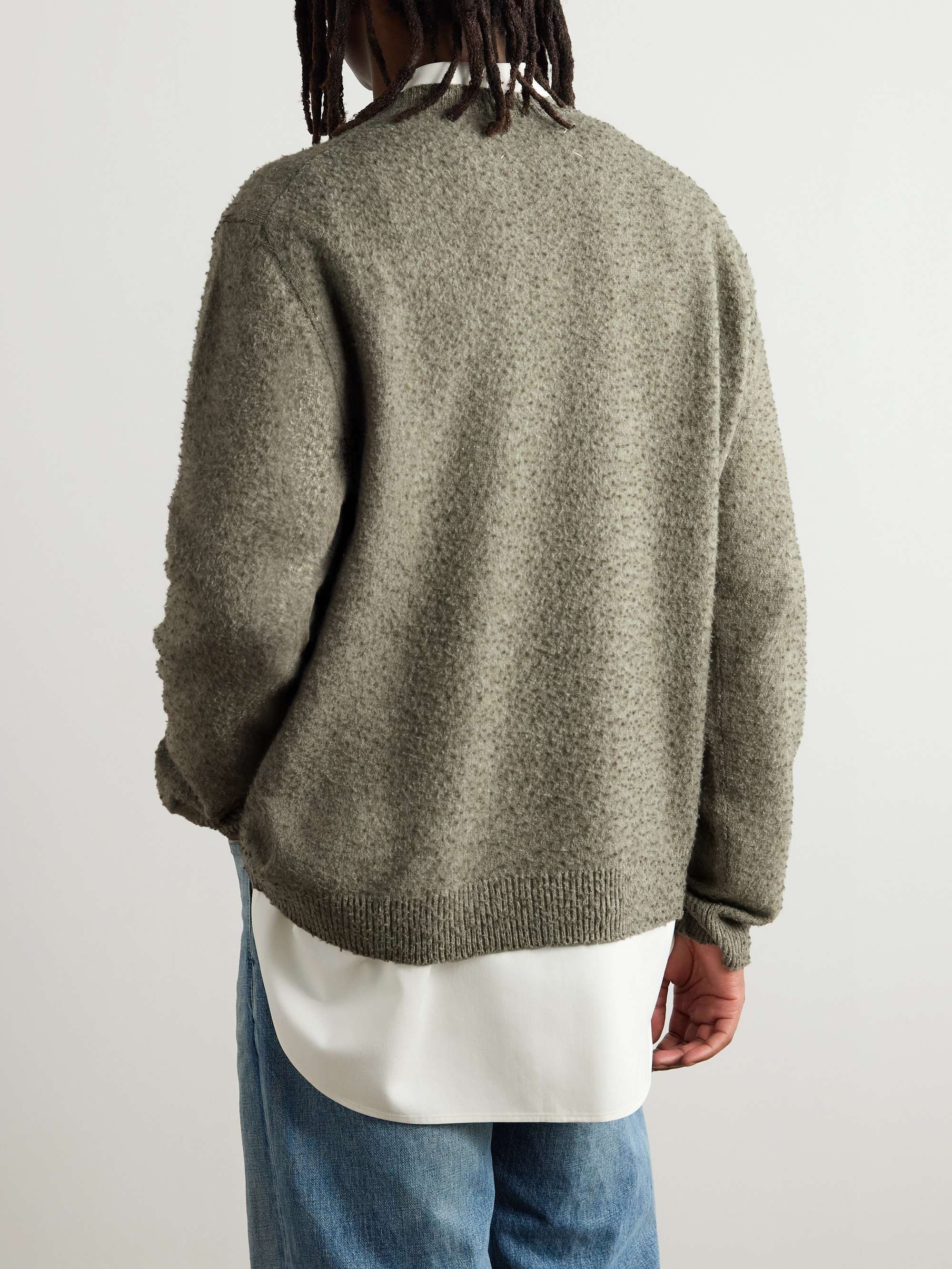 Brushed Wool and Cotton-Blend Sweater view