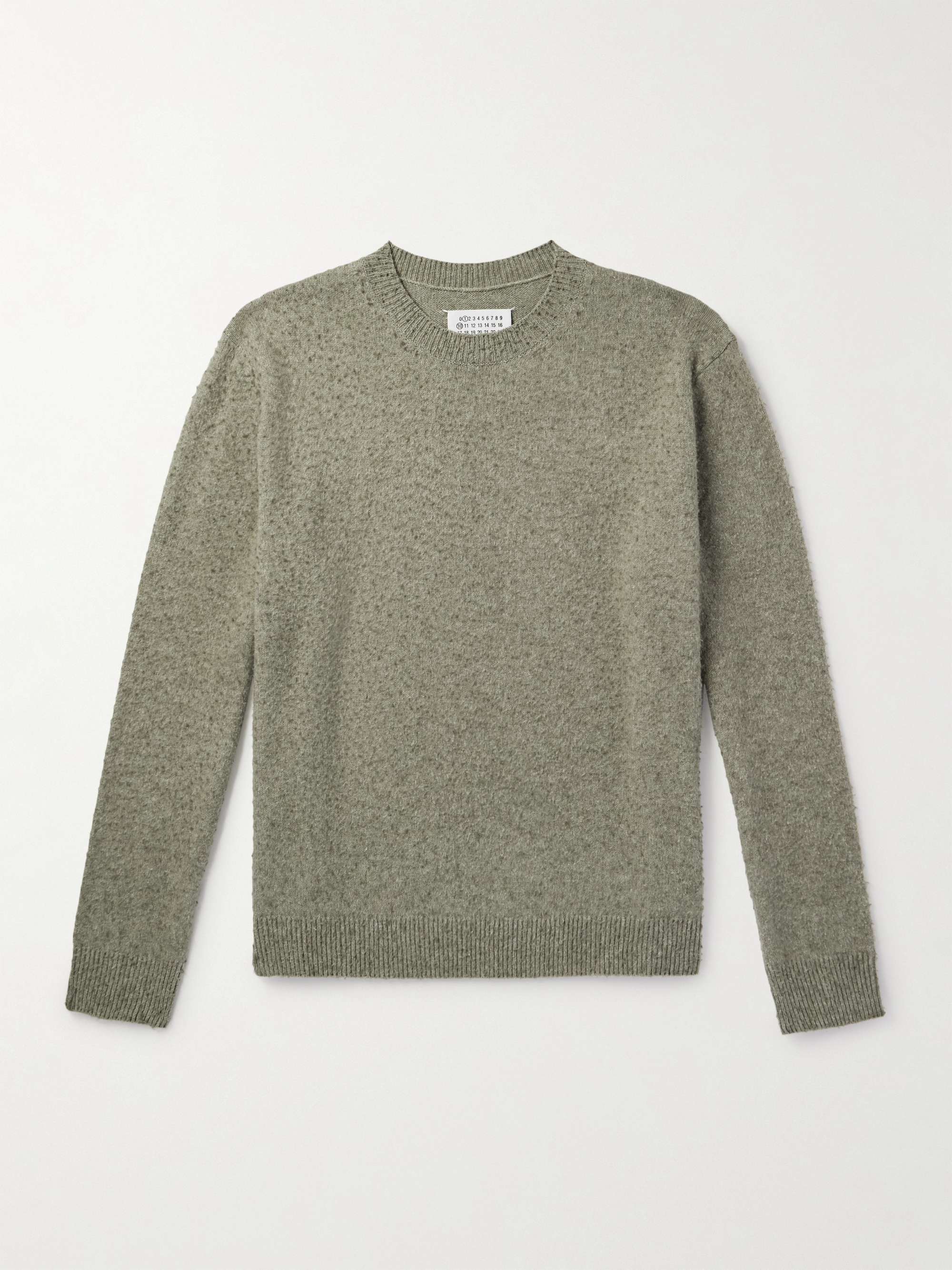 Brushed Wool and Cotton-Blend Sweater view