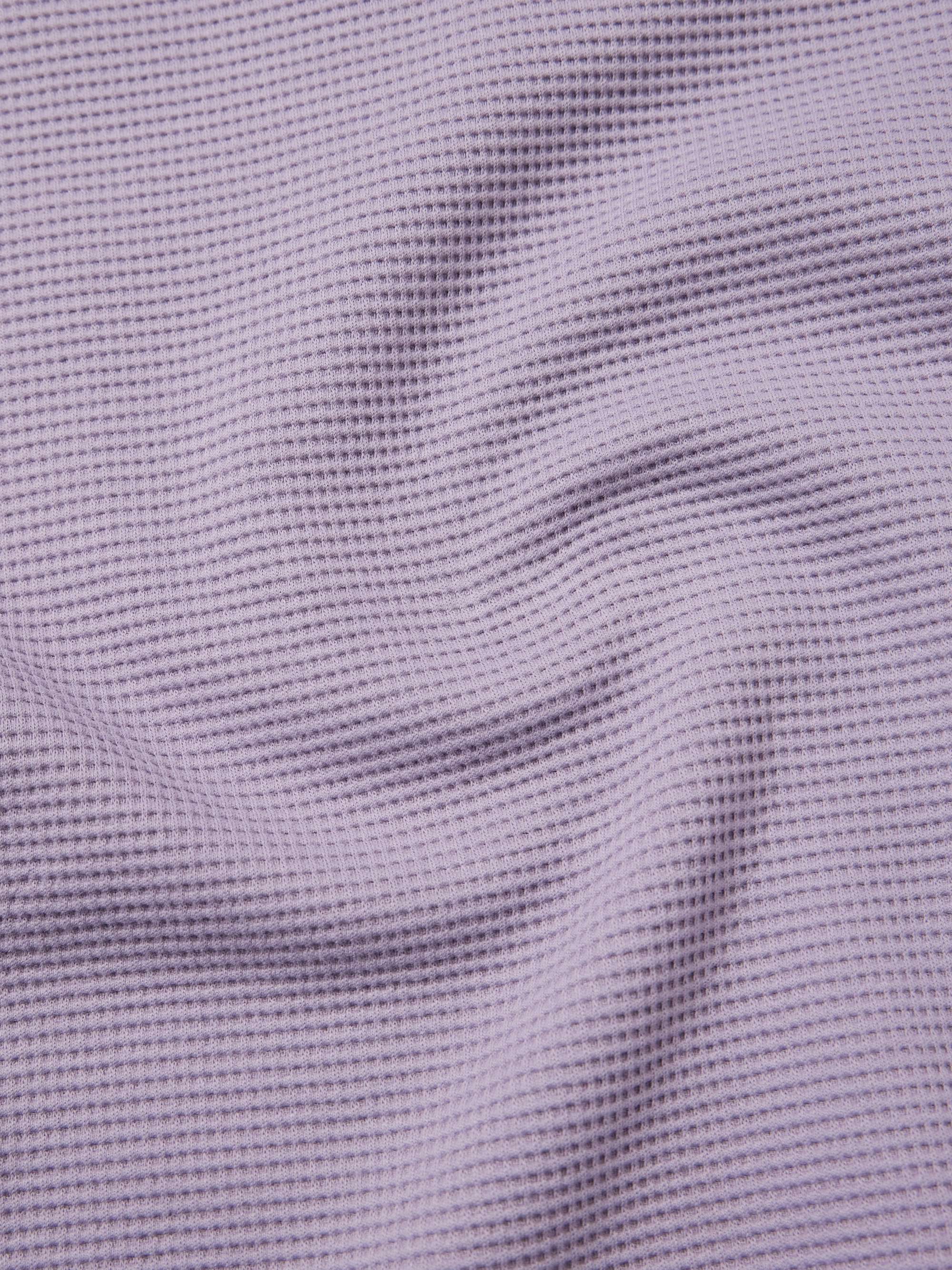 Jonny Waffle-Knit Organic Cotton Polo Shirt view