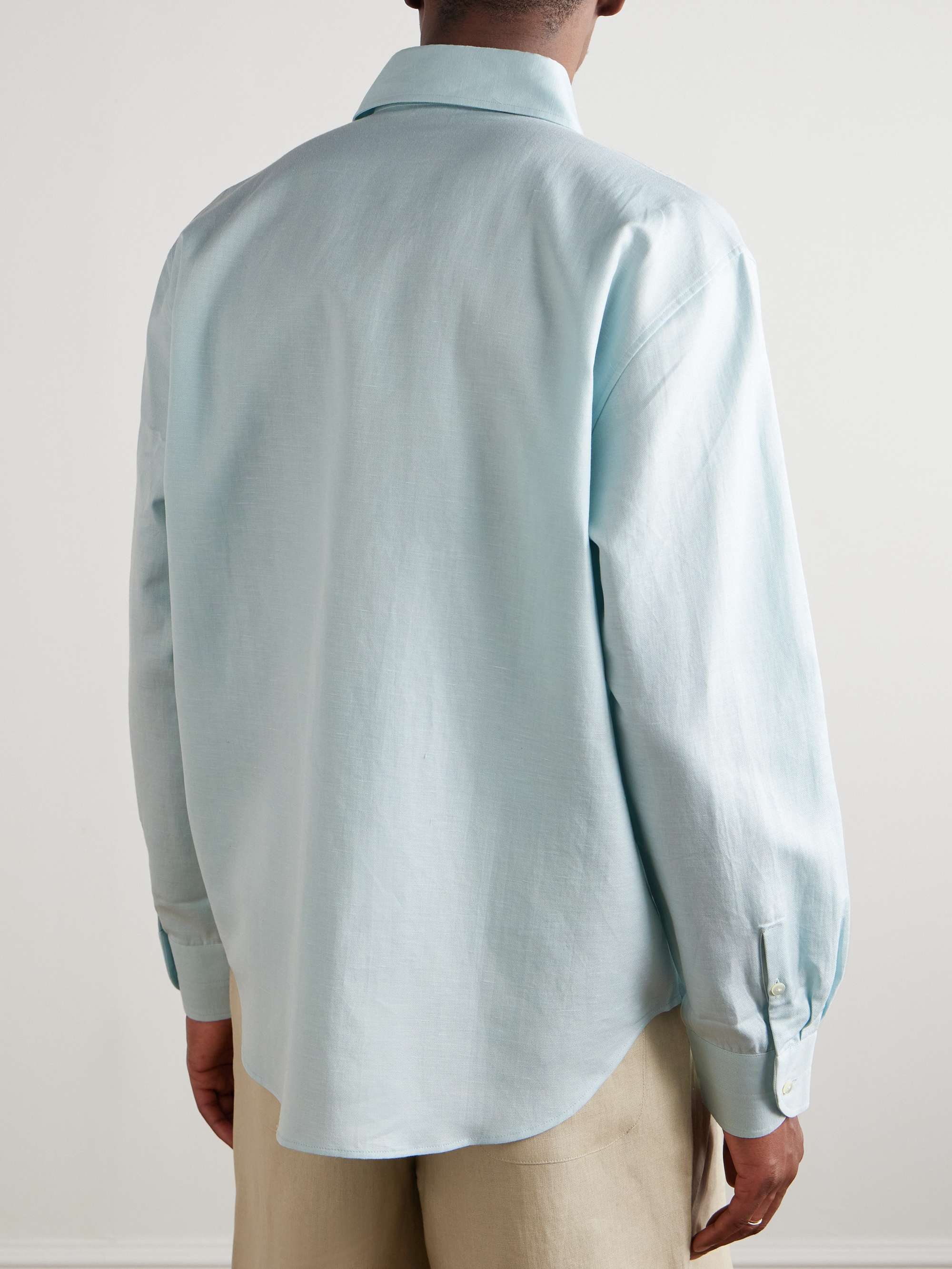 Cotton and Linen-Blend Shirt view