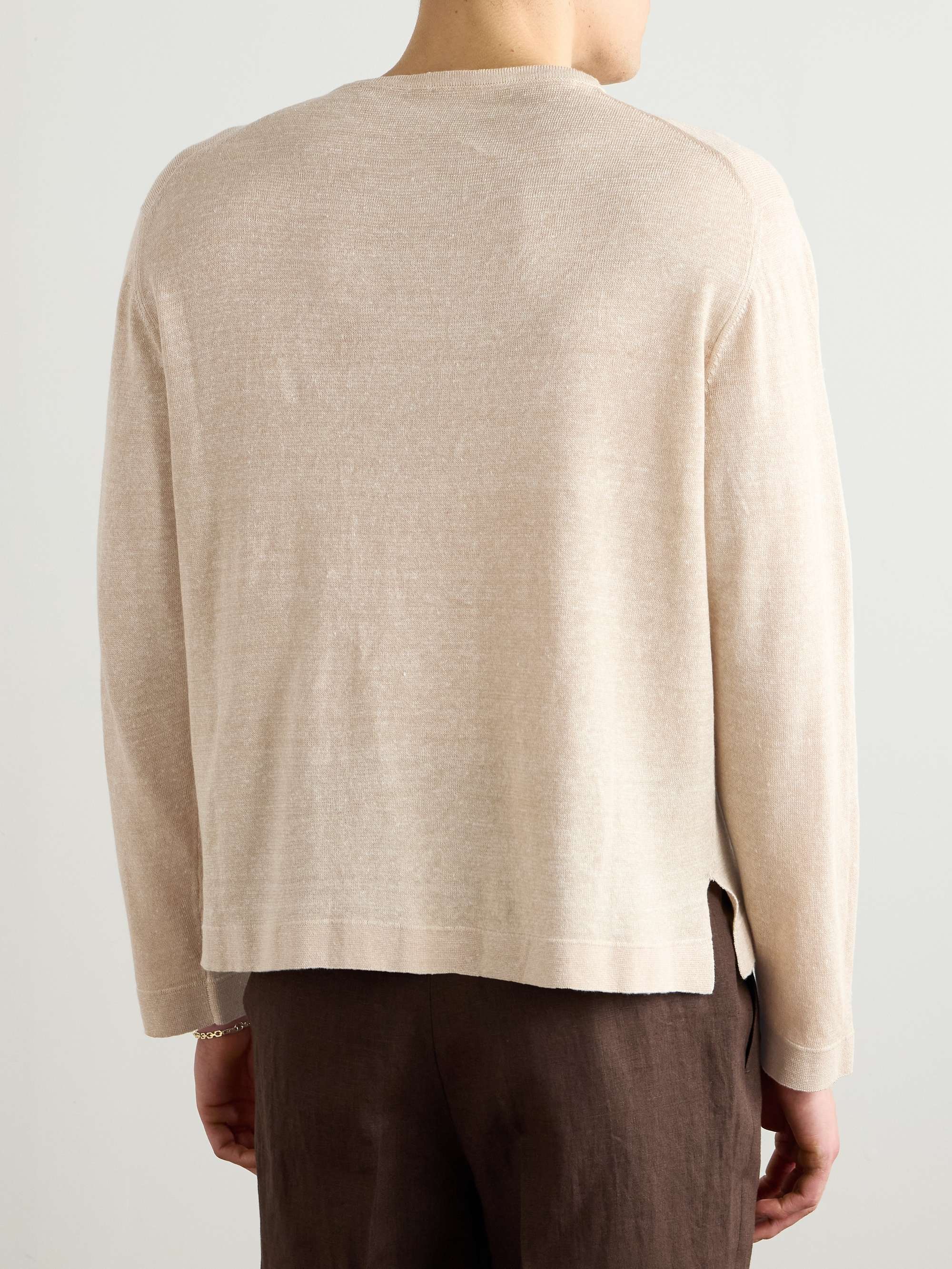 Linen and Cotton-Blend Sweater view