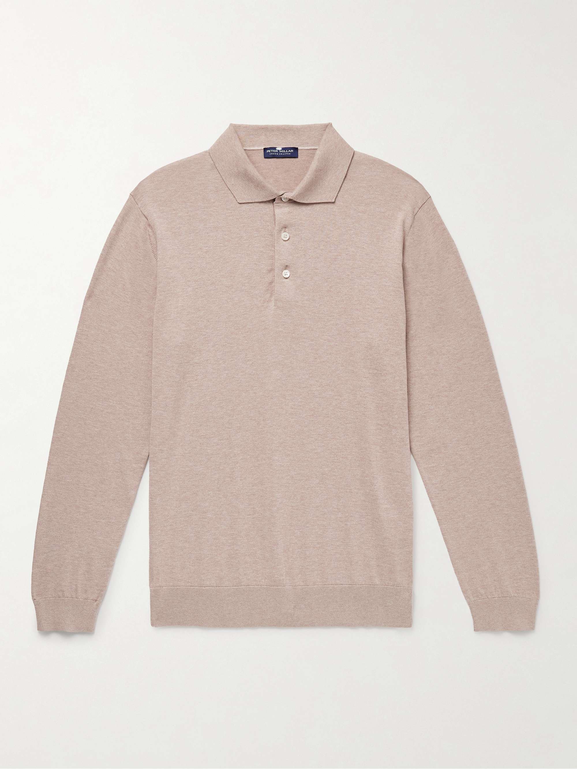 Slim-Fit Mariner Sea Island Cotton Polo Shirt view