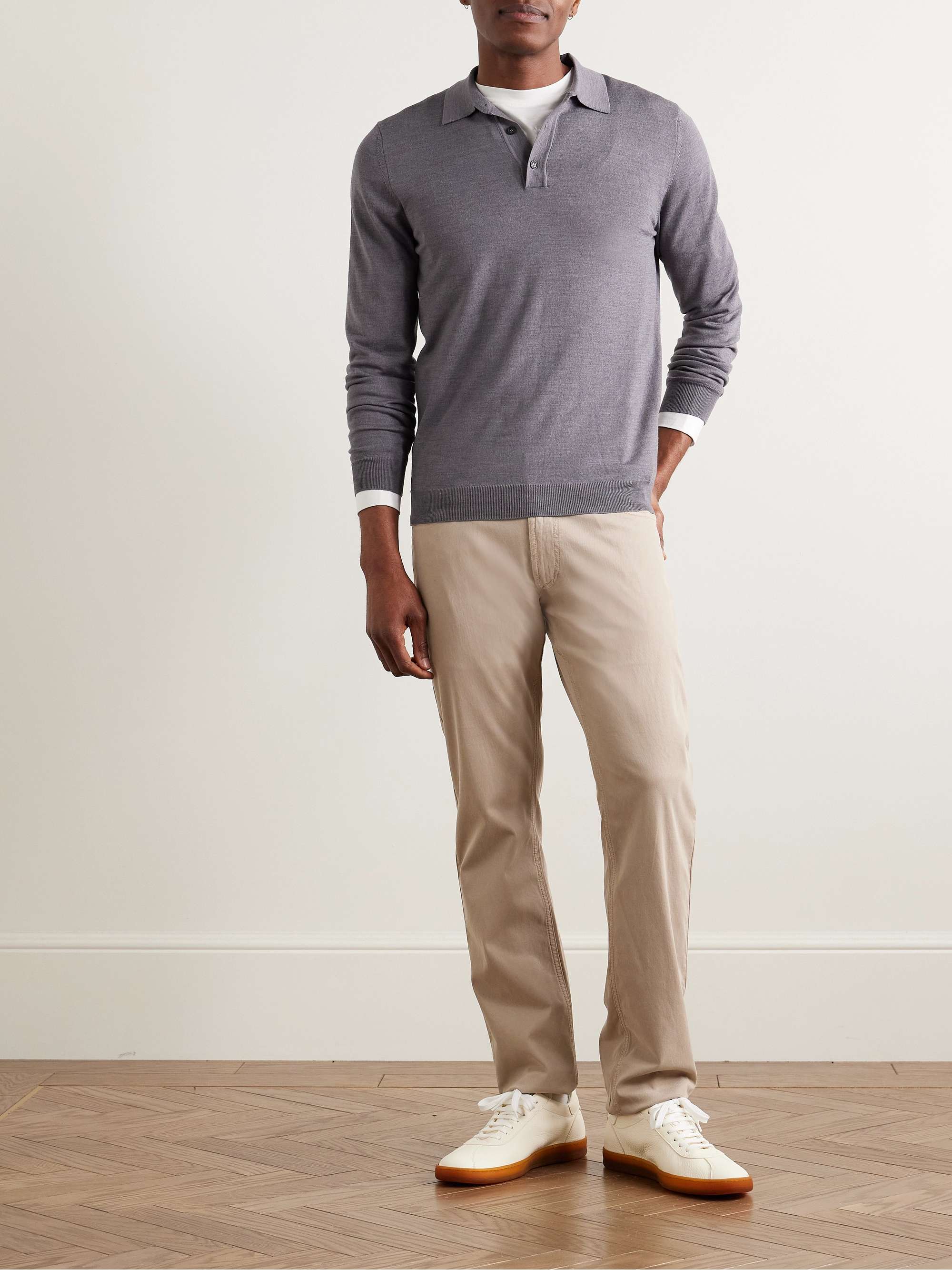 Wayfare Slim-Fit Stretch-TENCEL™ and Cotton-Blend Twill Trousers view