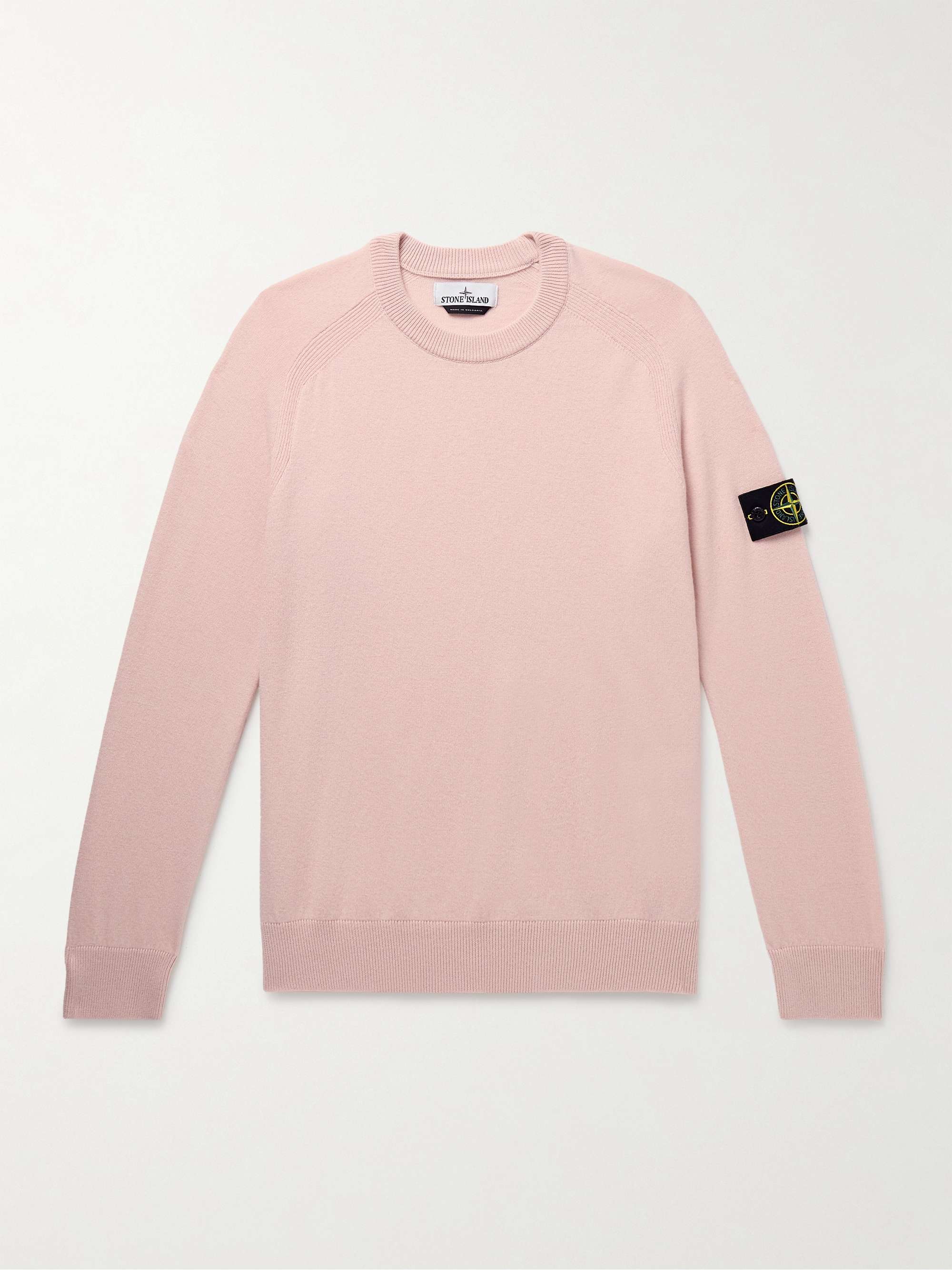 Logo-Appliquéd Virgin Wool Sweater view