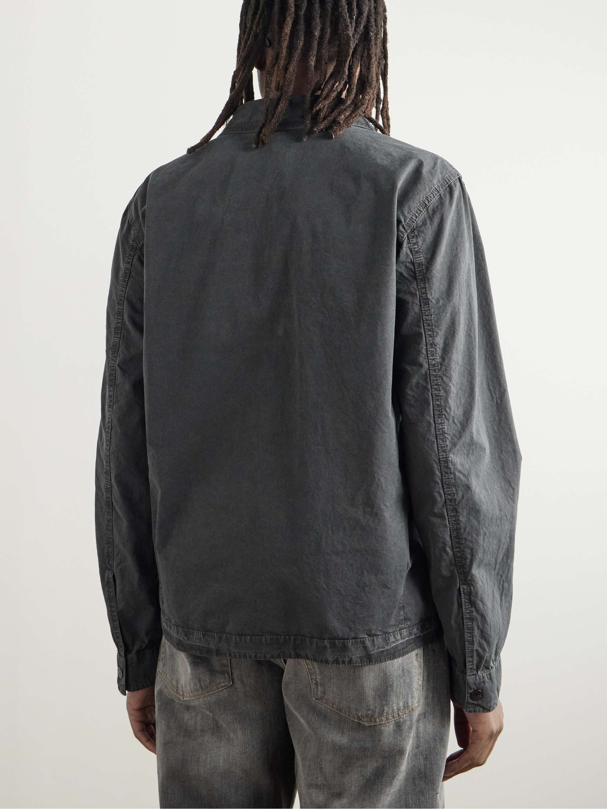 Logo-Appliquéd Cotton Overshirt view