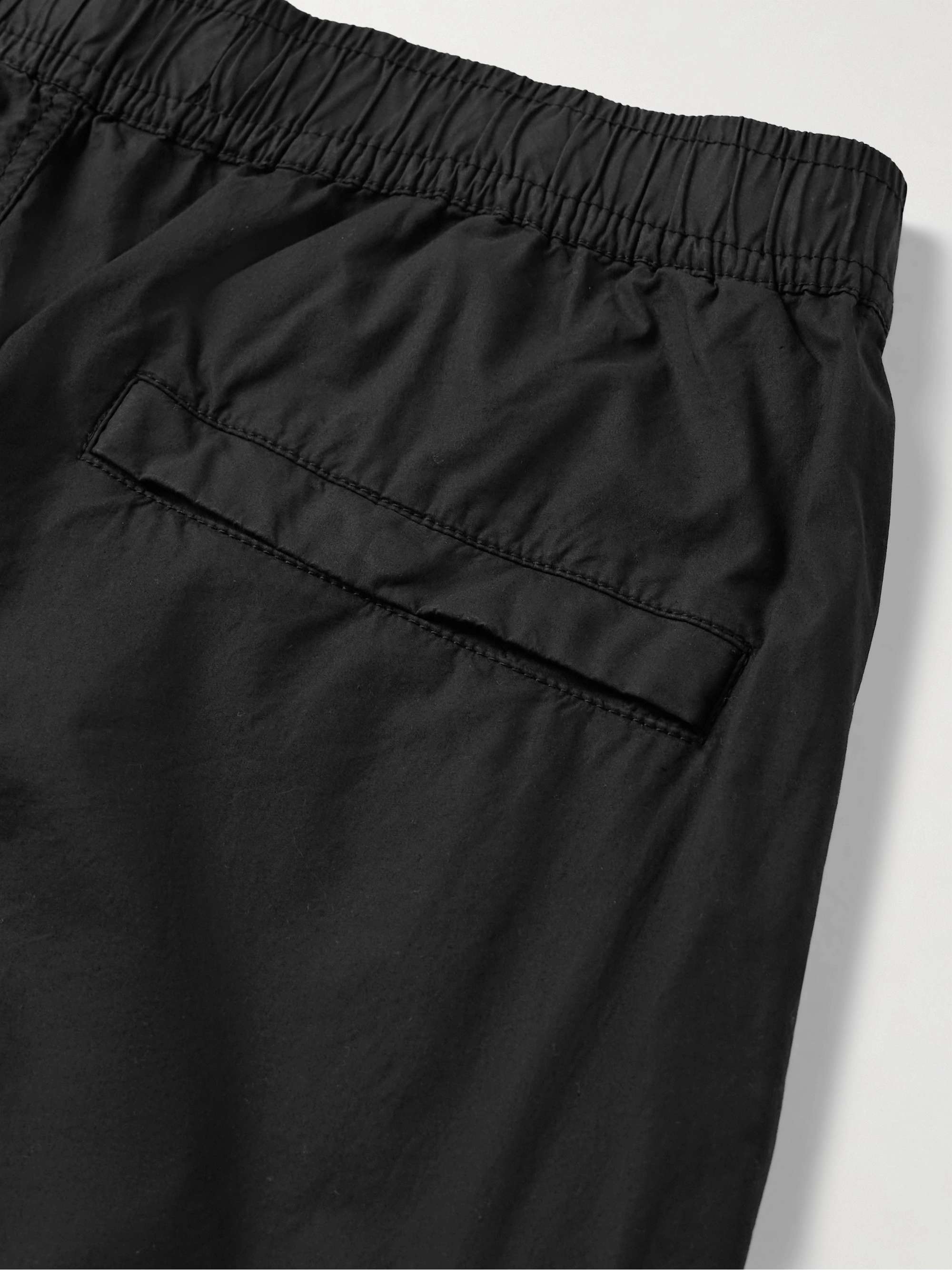 Tapered Garment-Dyed Cotton-Blend Cargo Trousers view