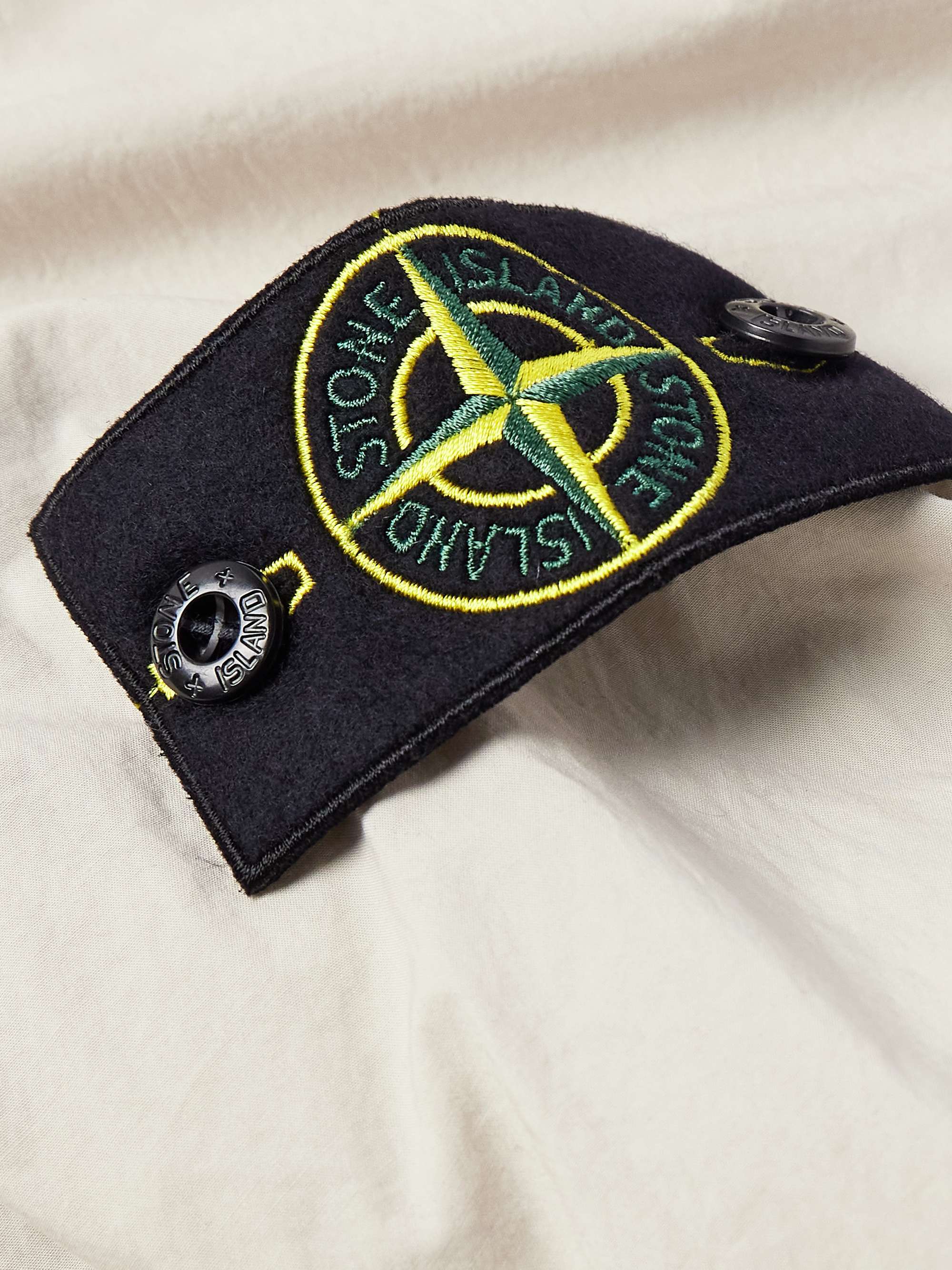 Logo-Appliquéd Cotton-Blend Tela Overshirt view