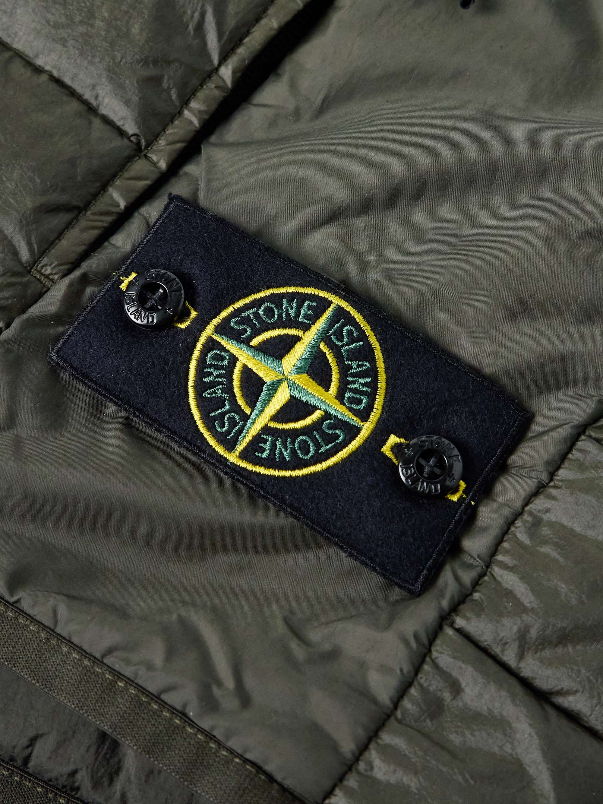 Logo-Appliquéd Padded Quilted Recycled-Shell Down Gilet view