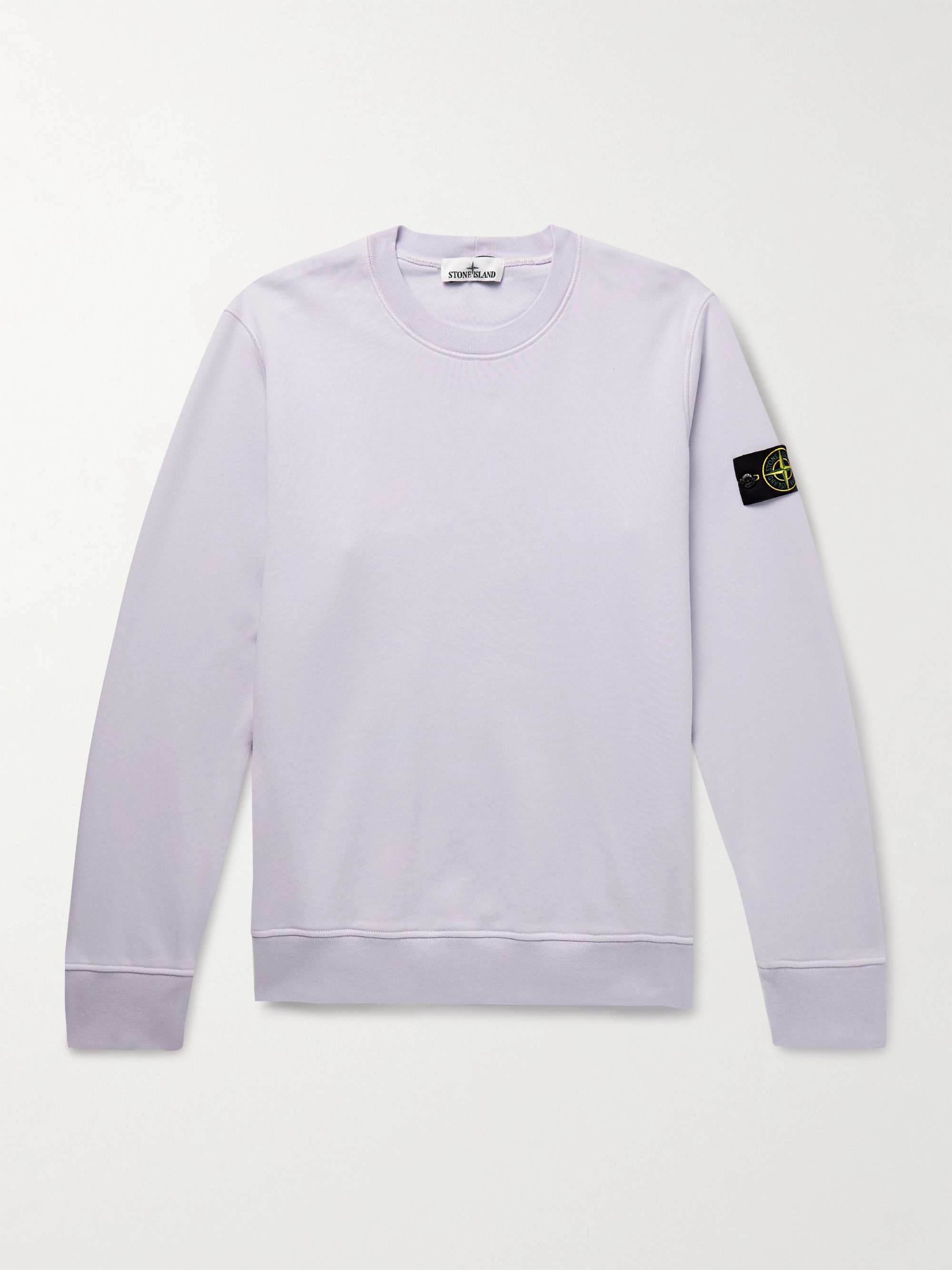 Logo-Appliquéd Garment-Dyed Cotton-Jersey Sweatshirt view