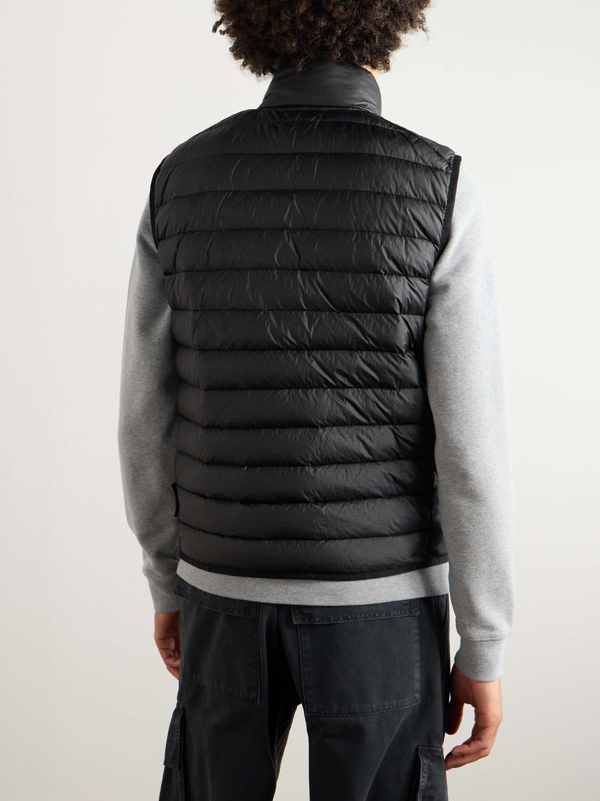 Logo-Appliquéd Padded Quilted Shell Down Vest view