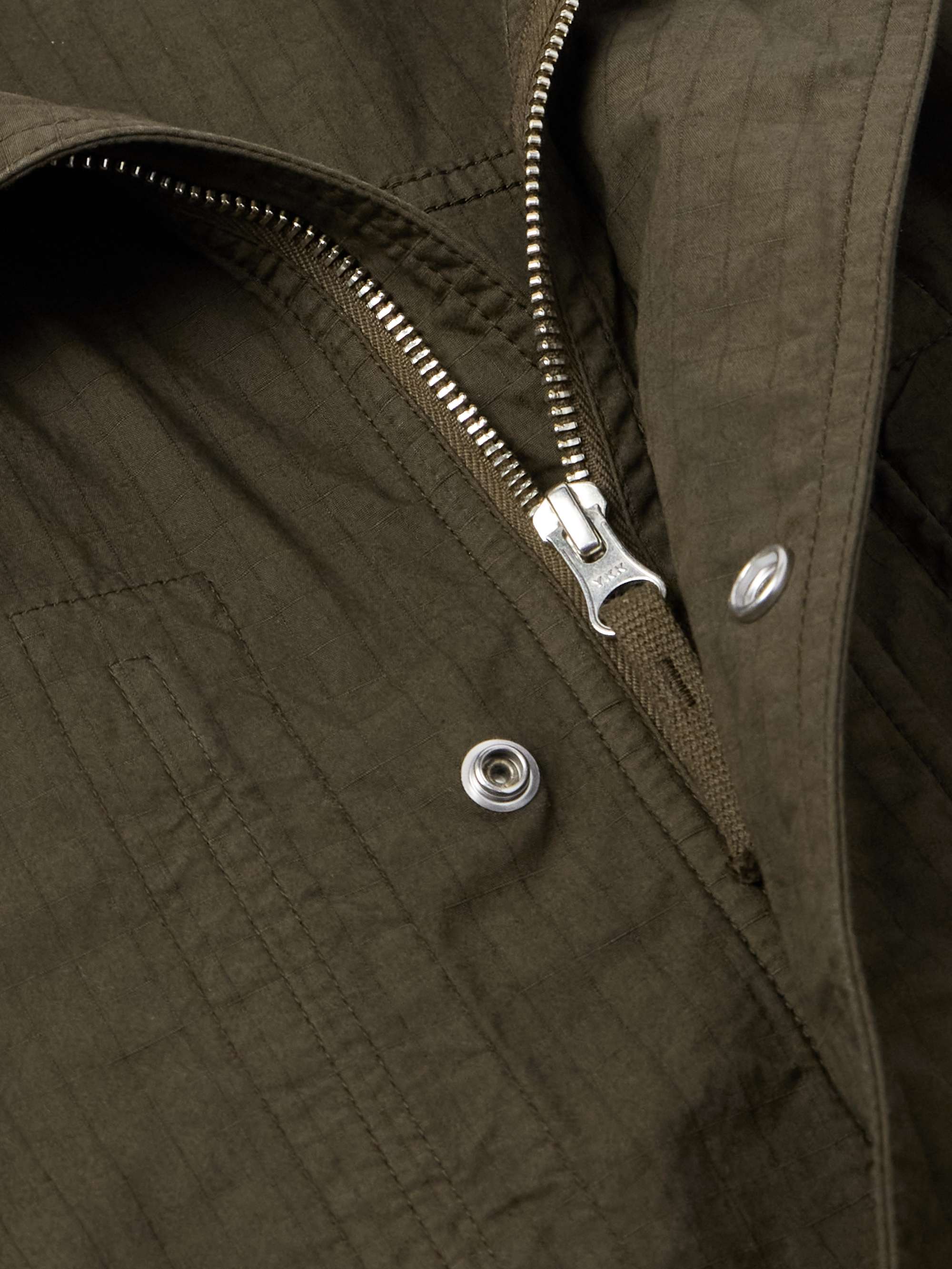 Logo-Appliquèd Organic Cotton-Blend Ripstop Jacket view