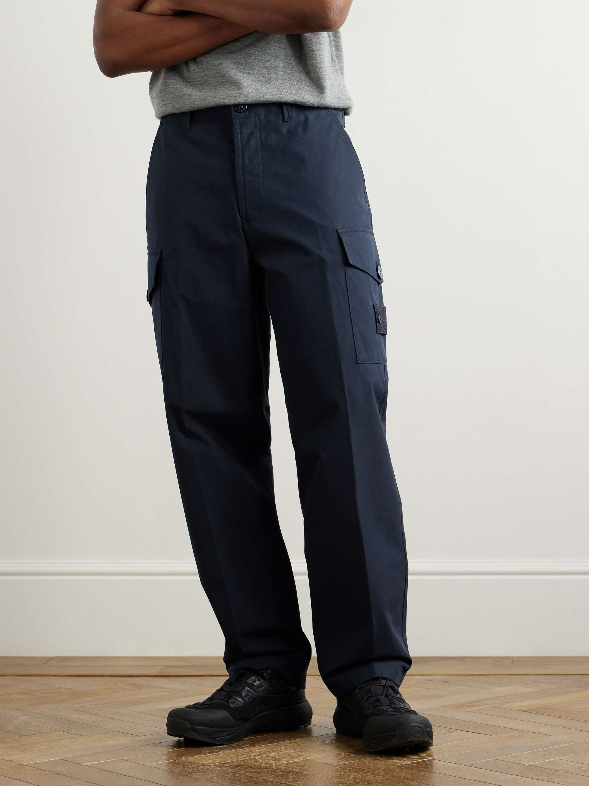 Ghost Straight-Leg Organic Cotton-Canvas Trousers view